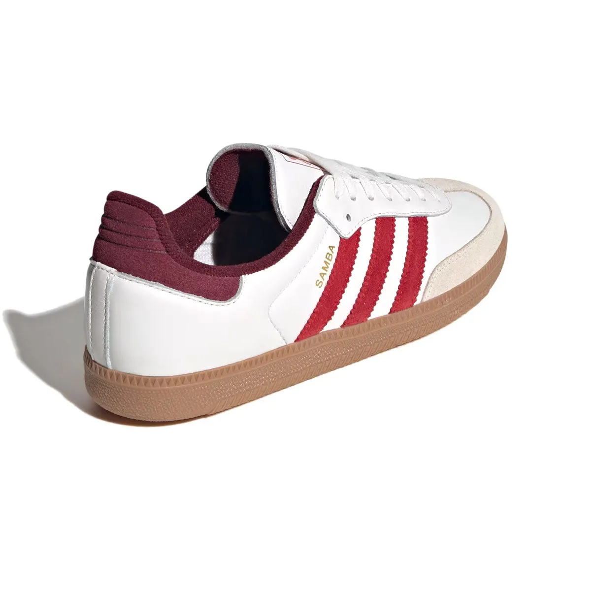 Leather Samba OG 'Core White Better Scarlet'