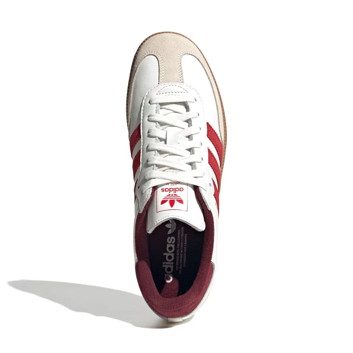 Light Core Polish Look Samba OG 'Core White Better Scarlet'