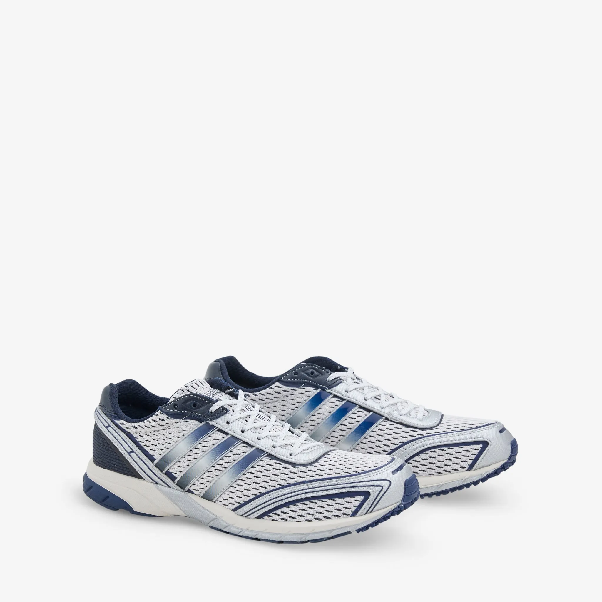 Tidy Finish Airy Feel Sporty & Rich x Women's Adizero Adios Cloud White | Collegiate Navy | Cloud White