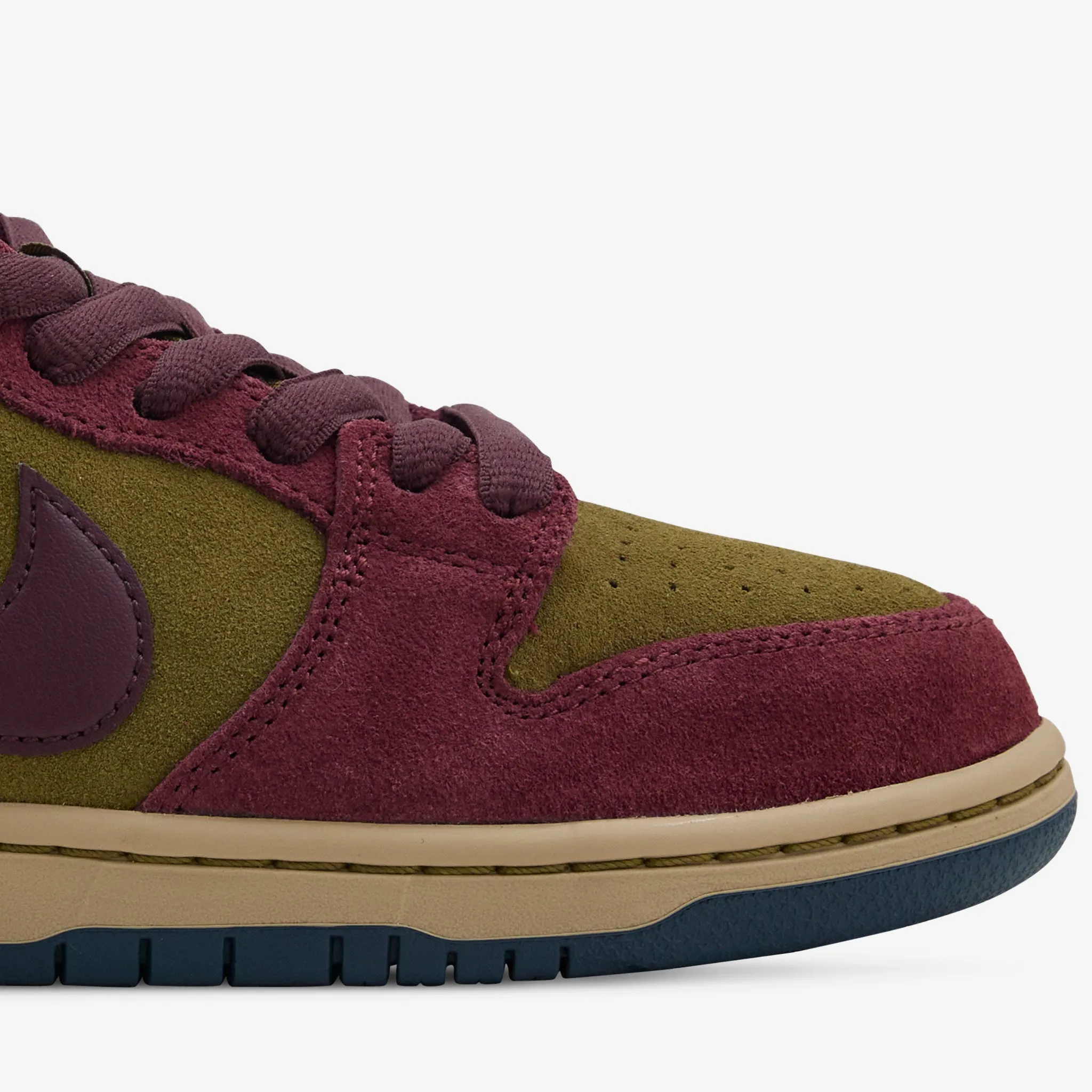 SB Dunk Low Pro Dark Team Red | Burgundy Crush | Olive Flak Time Saver Calm Grey