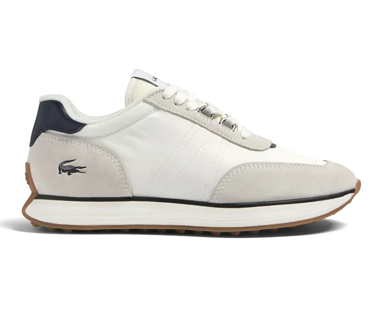 Men's Lacoste L-Spin 123 1 SMA (White/Navy) Ergo Tech Anti Abrasion