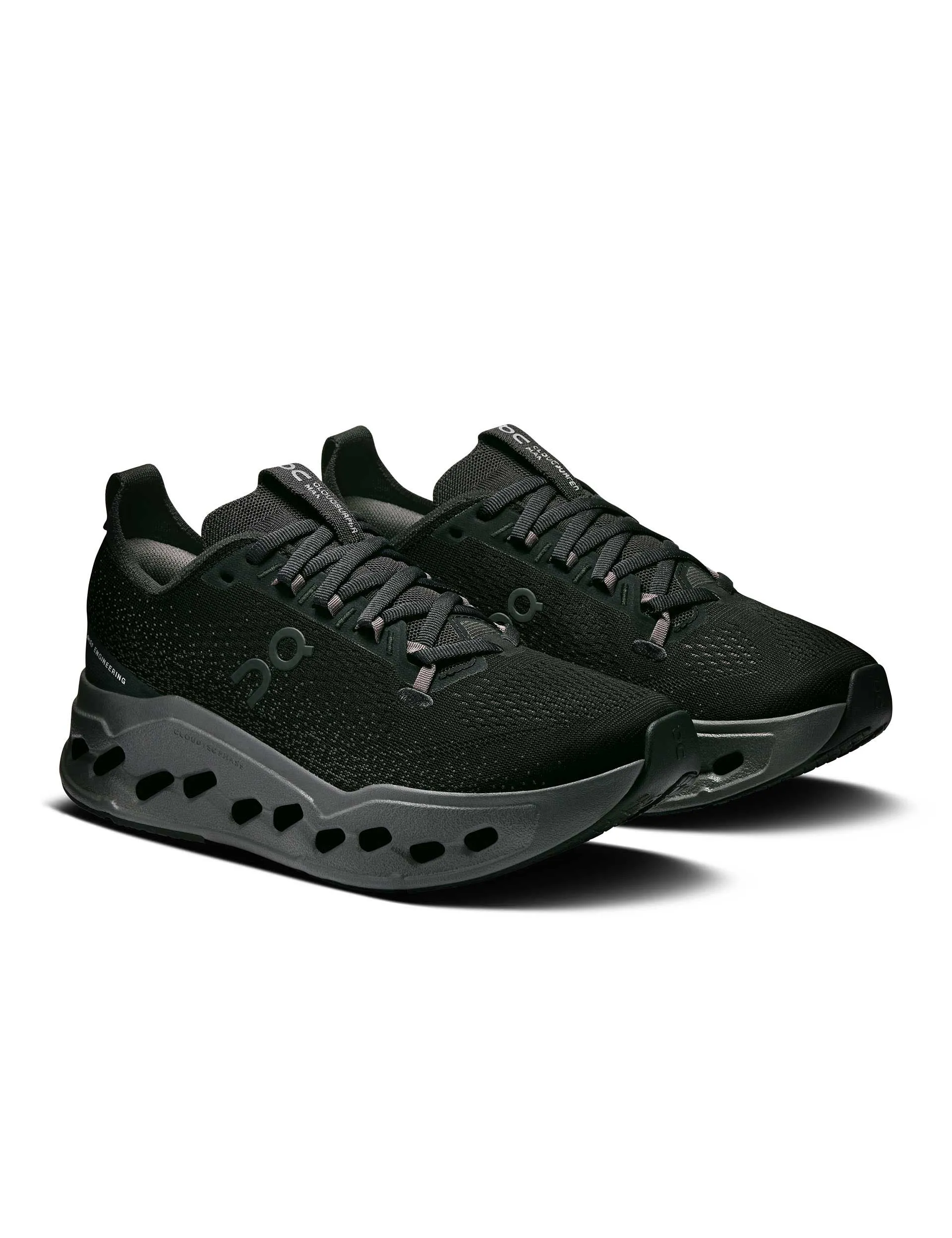 Cloudsurfer Max - Black/Eclipse running in a Pilates studio shoes