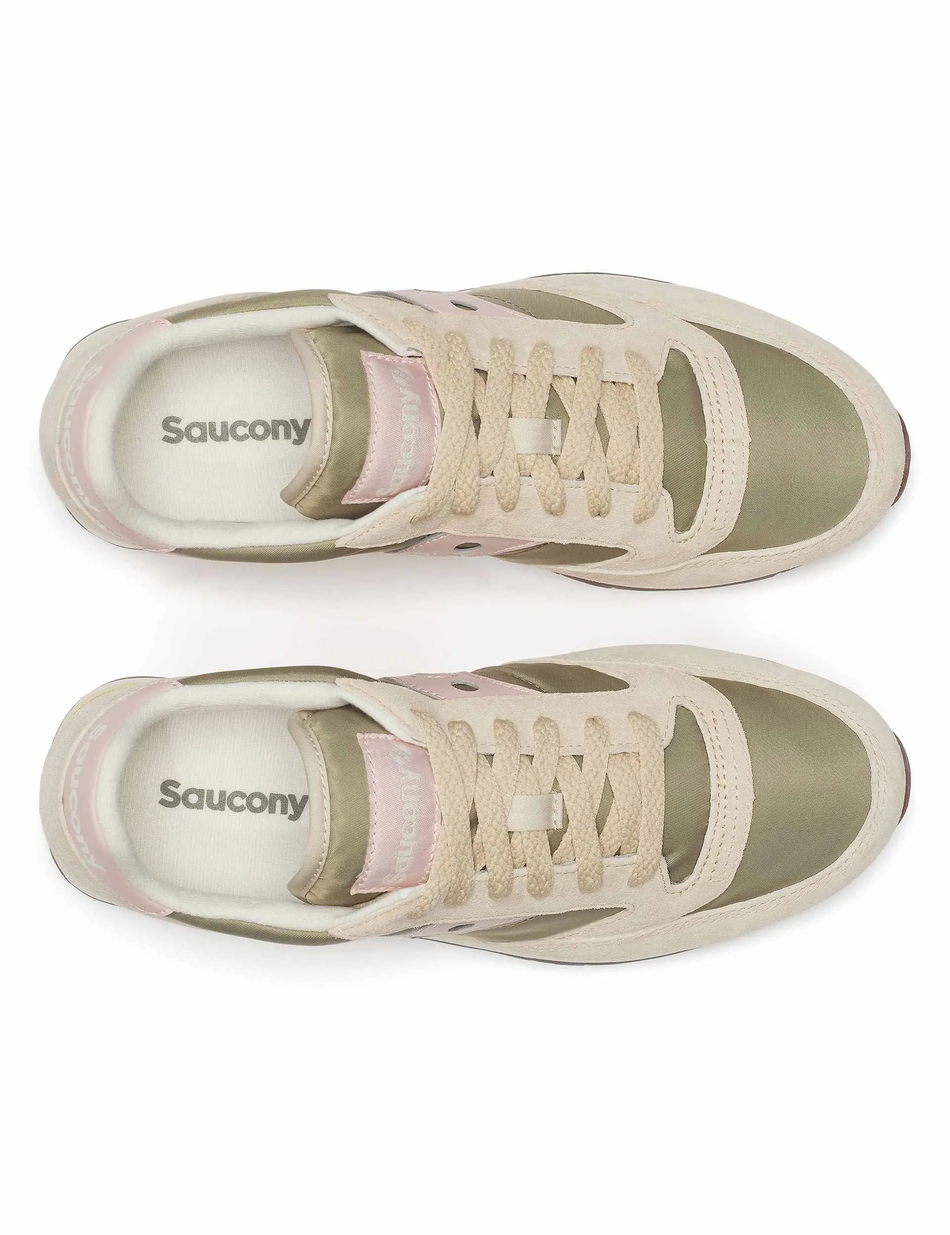 Jazz Triple - Green/Pink Training Sneakers Gusseted Tongue Design