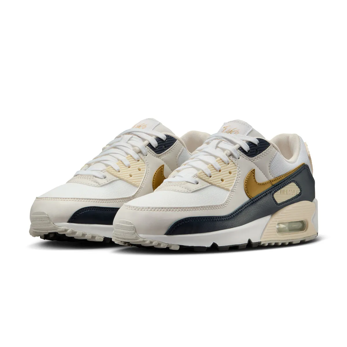 Wide toe box Wmns Air Max 90 NN 'Metallic Gold'