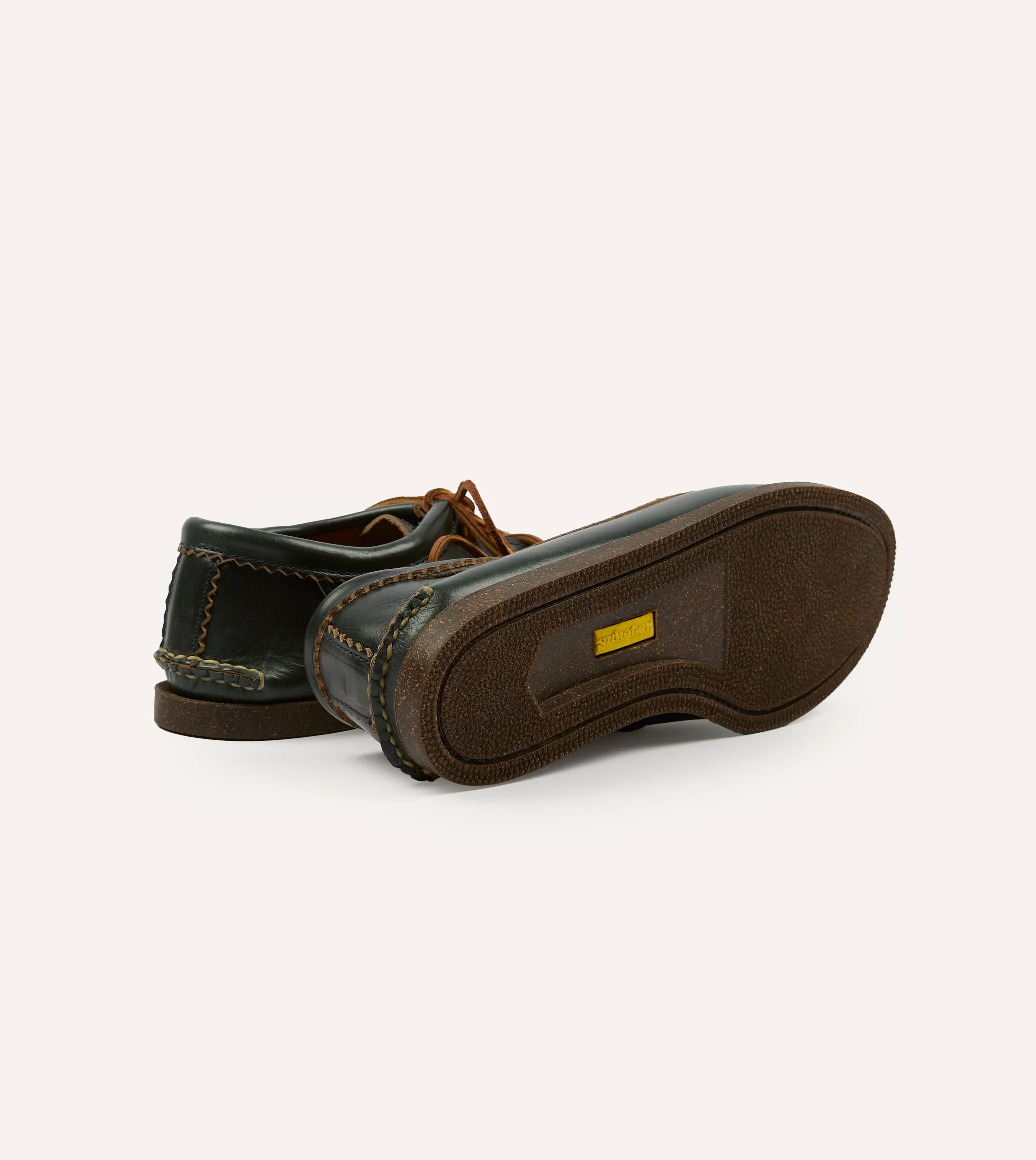 Yuketen Navy Kiltie Blucher with Camp Sole narrow - fitting