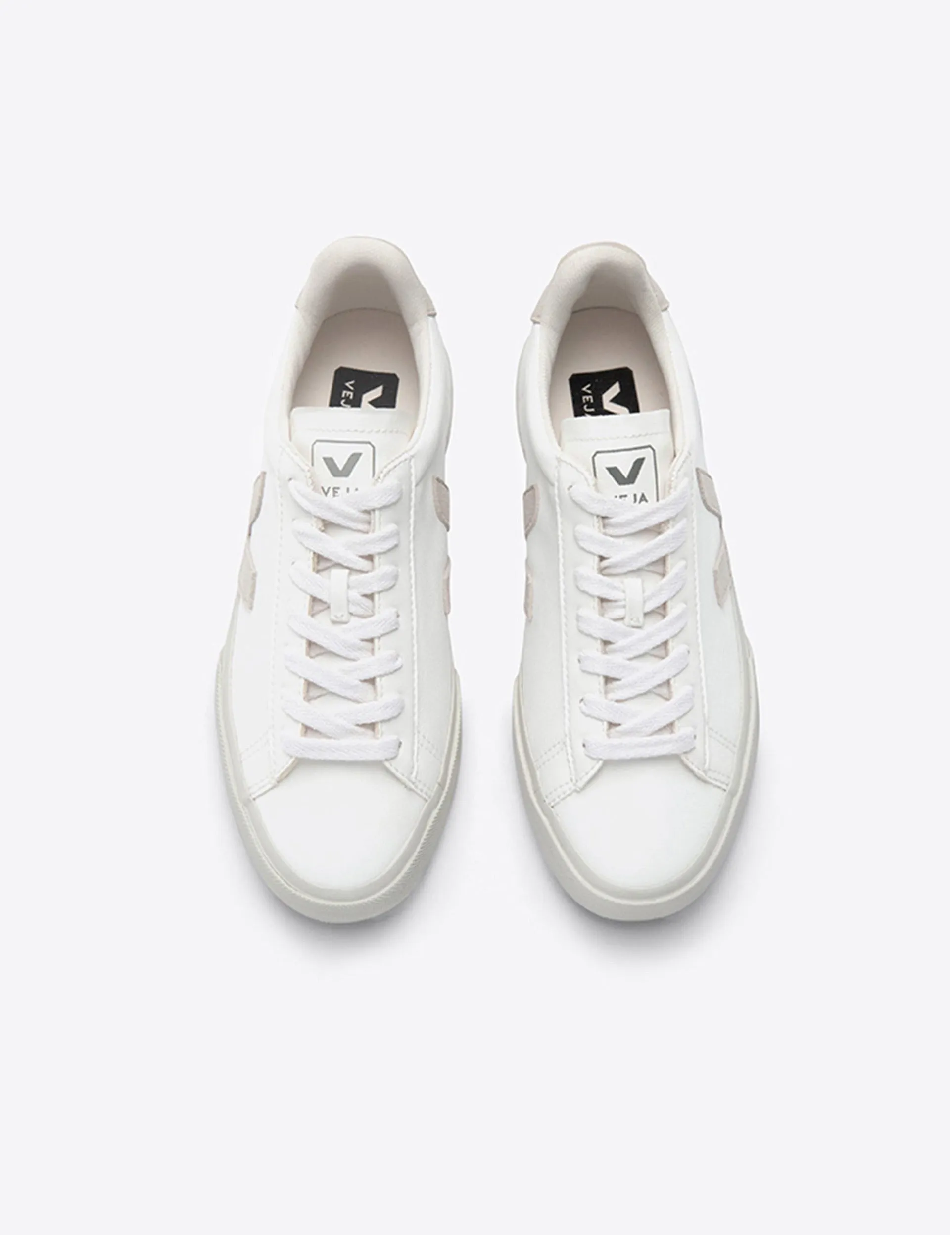 Campo Leather - White Natural Bold Details Matte Finish