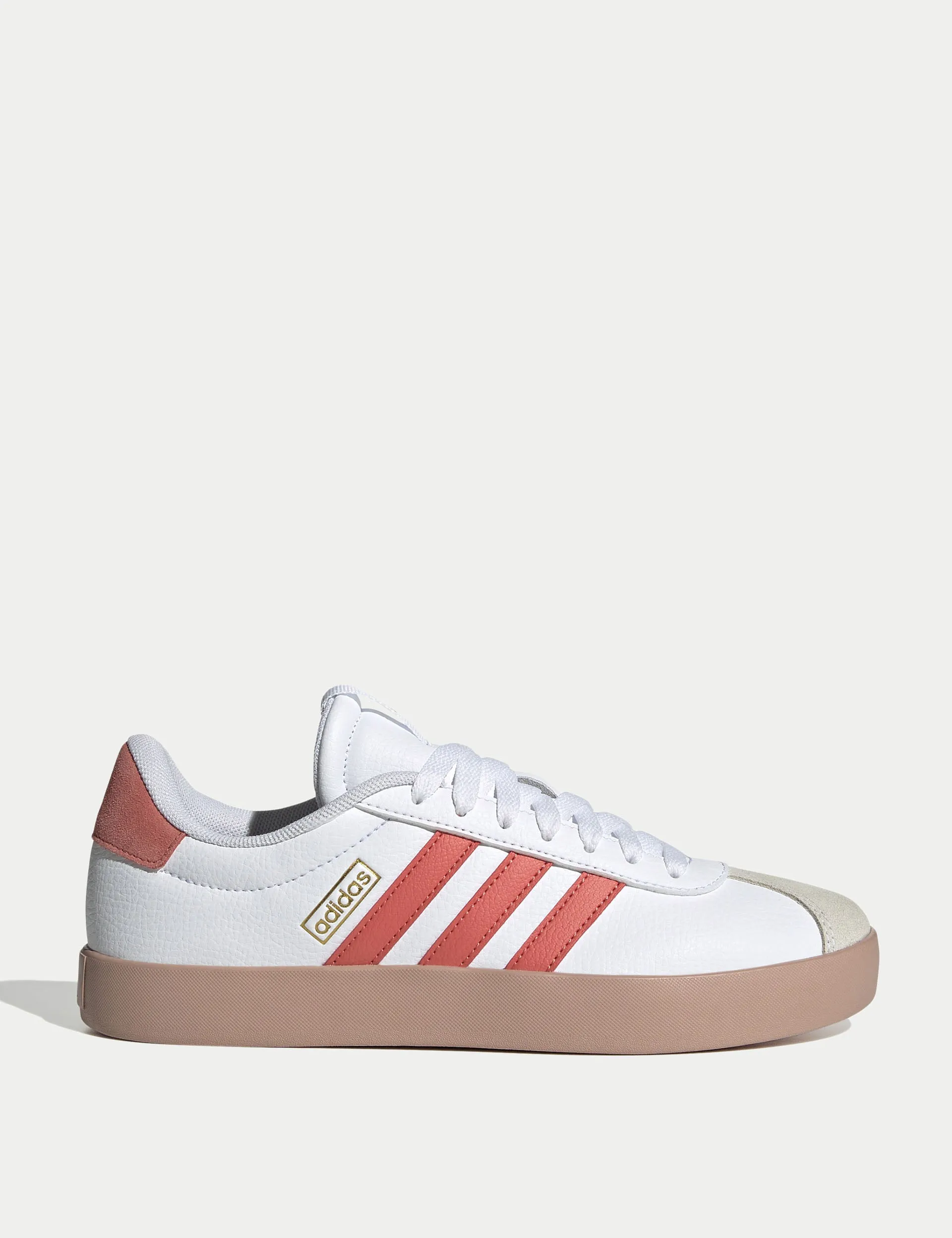 VL Court 3.0 Shoes - Cloud White/Preloved Scarlet/Gold Metallic Everyday Shoes Breezy Fit