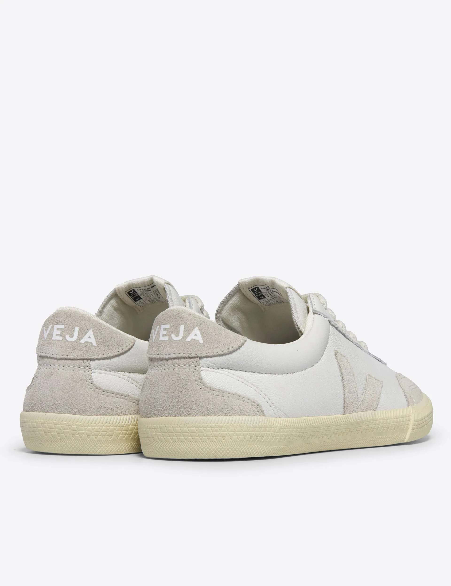 Road Style All   Day Wear Volley Leather - White Natural