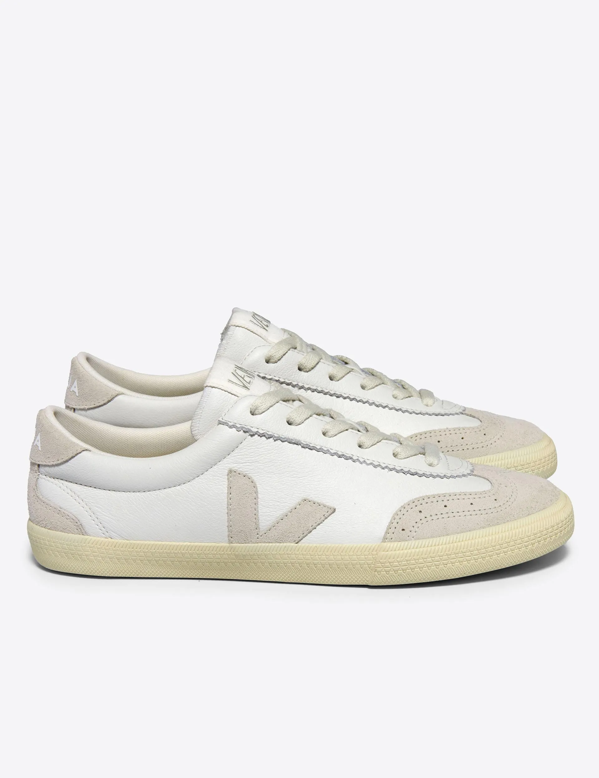 Mint Cool Street Wear Volley Leather - White Natural