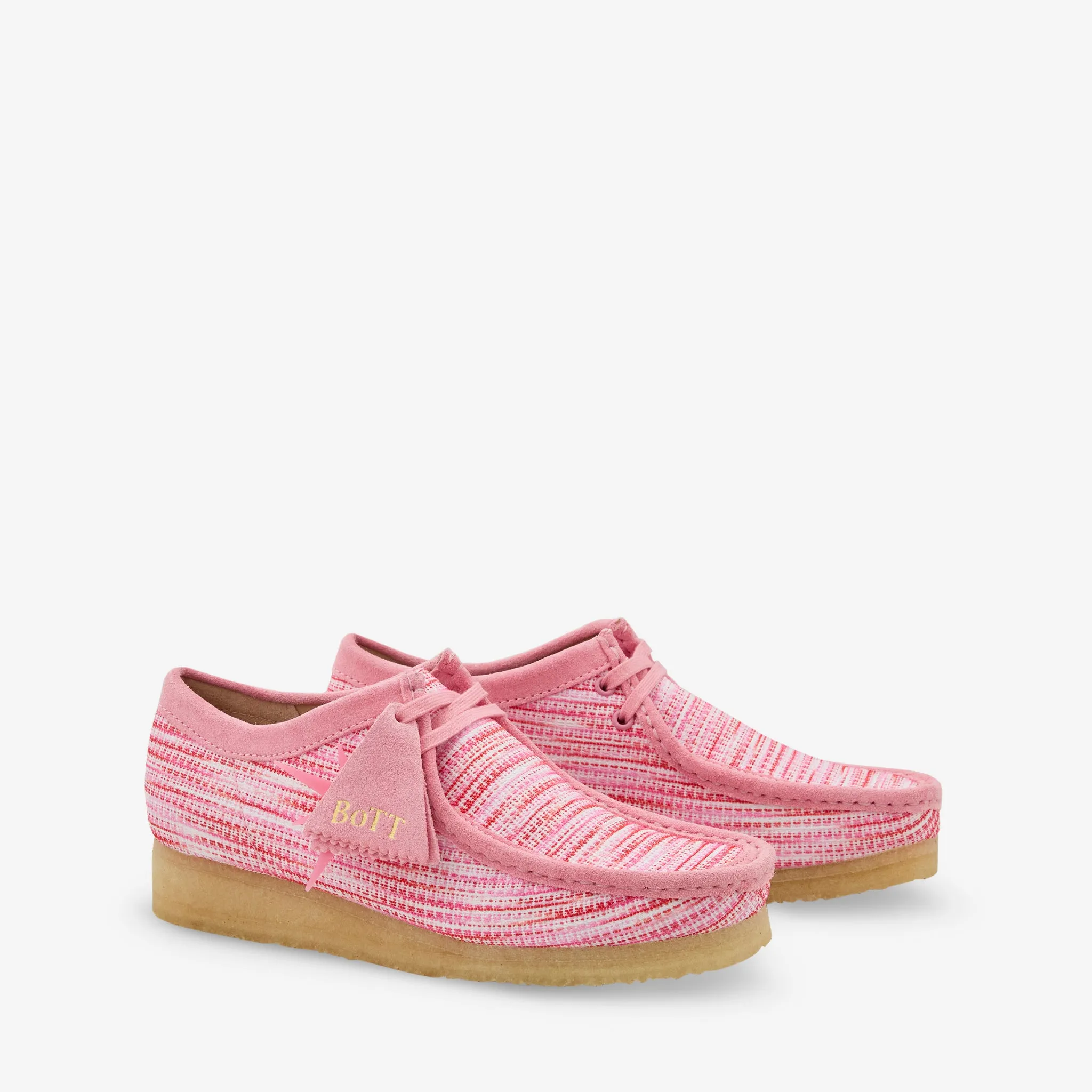 Thick sole Agile Design BoTT x Wallabee Pink Interest