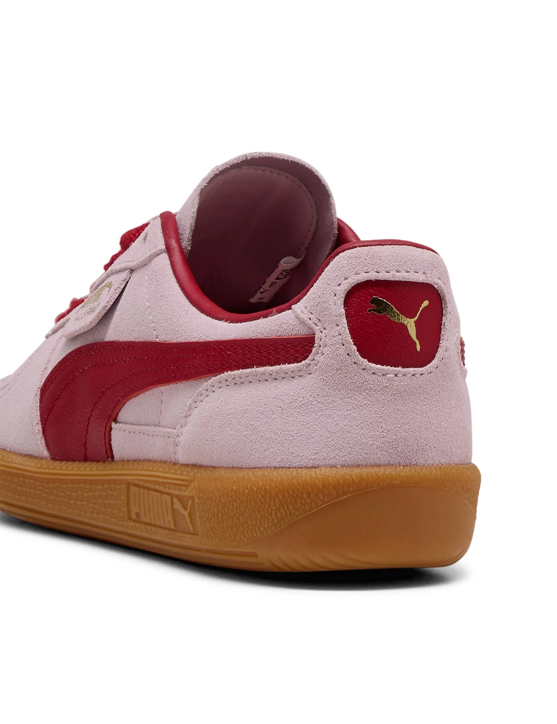 Comfortable Toe Palermo Sneakers - Rose Mauve/Dark Crimson