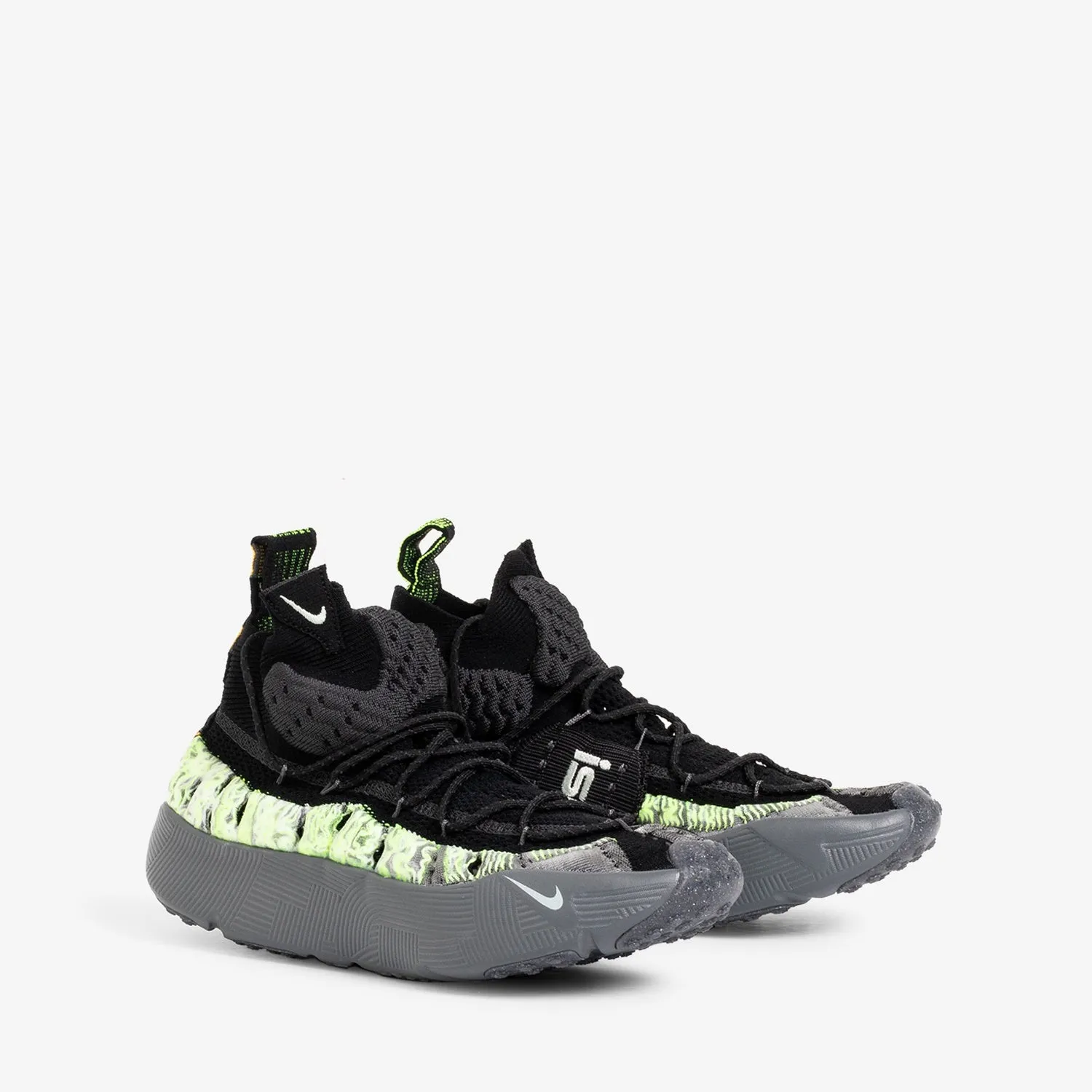 Gym Street Club Jog ISPA Sense Flyknit Black | Seafoam | Smoke Grey