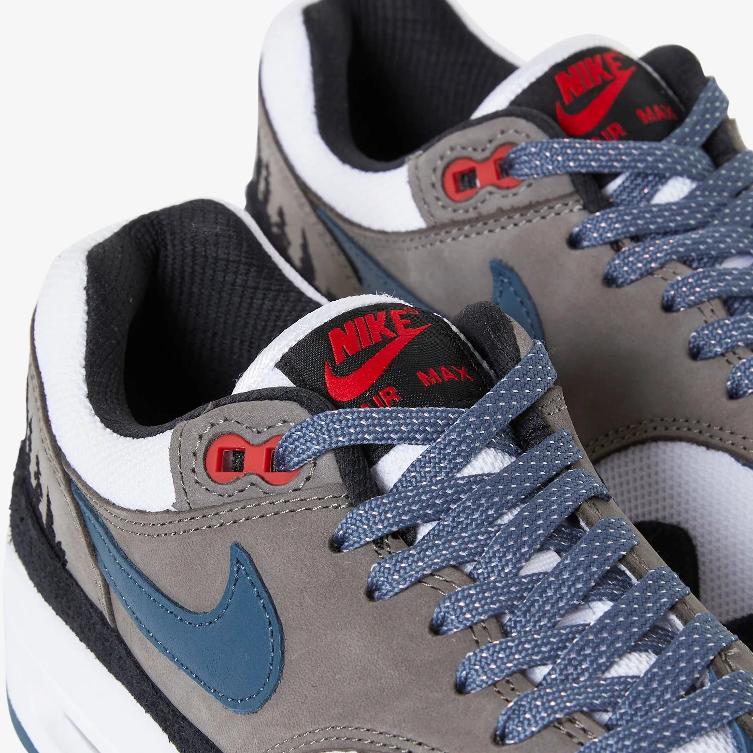 Air Max 1 PRM White | Slate Blue | Black | Soft Grey Molded Heel