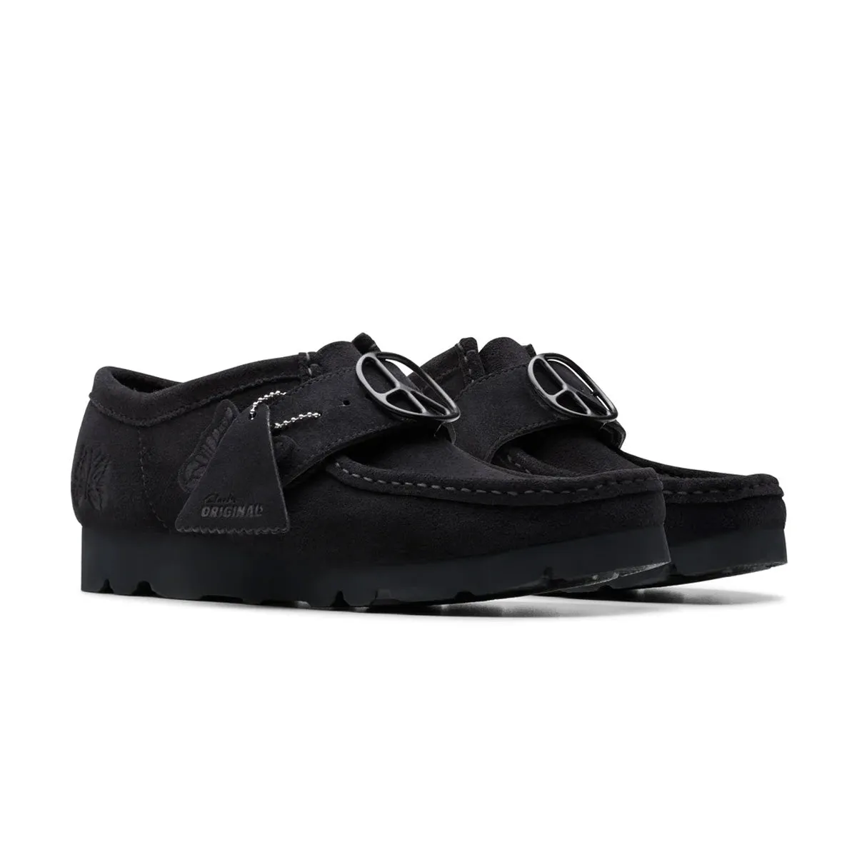   NEEDLES Walla Strap Low 'Black Suede' Wide Path