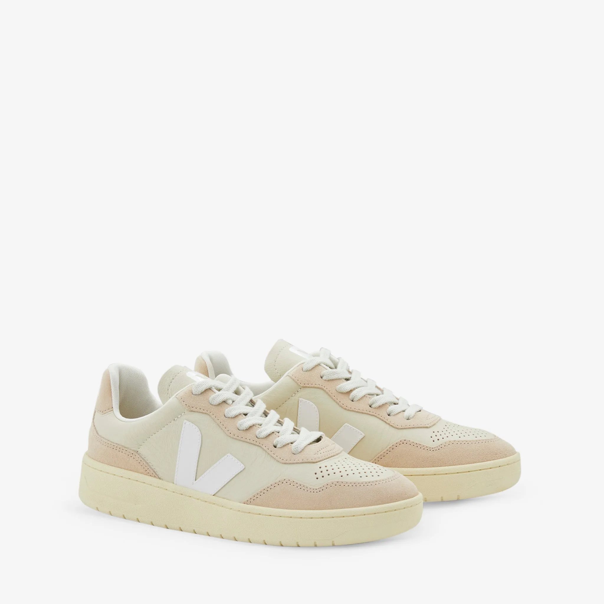 All-Purpose Footwear Women's V-90 Leather Pierre White