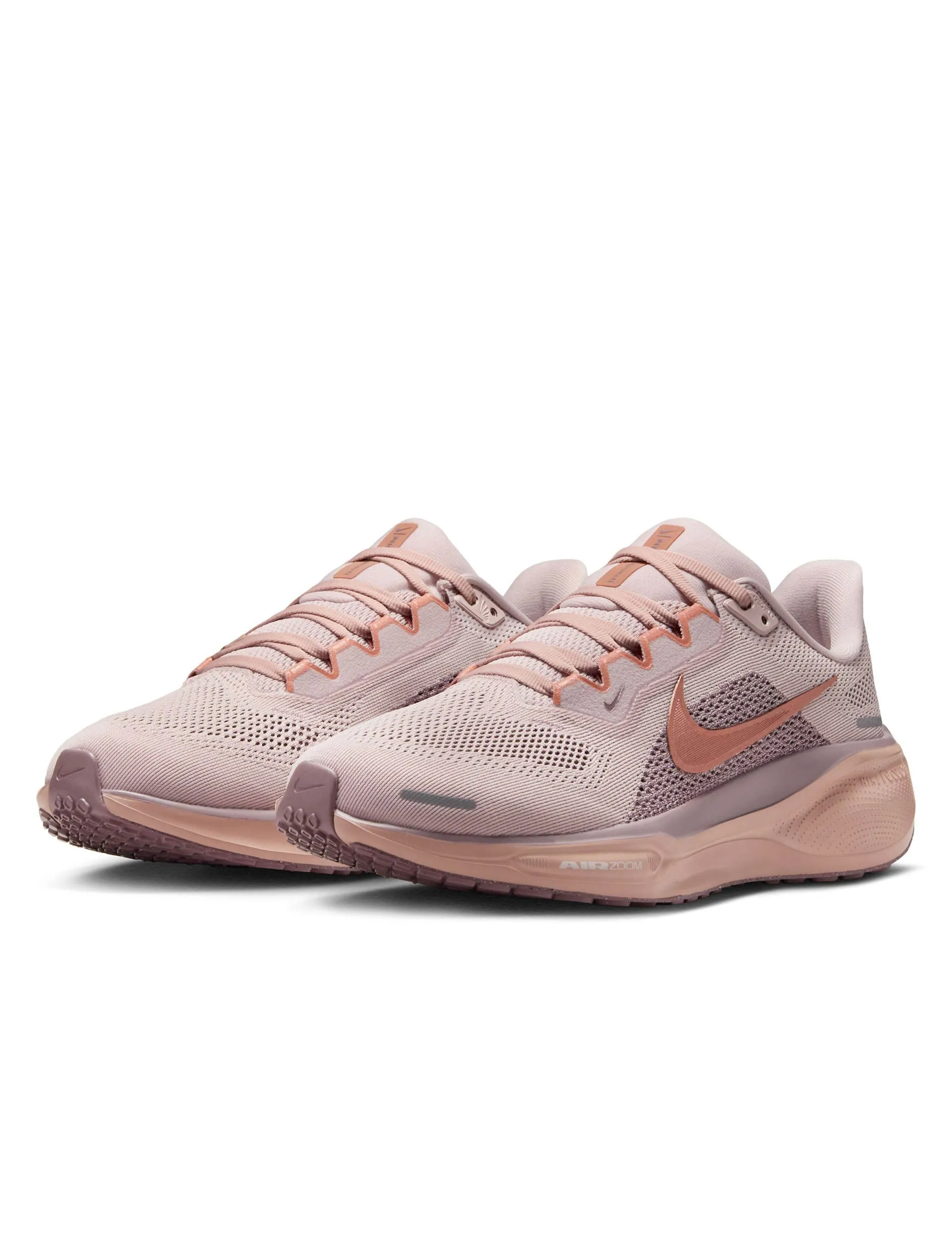 running on a synthetic track shoes Pegasus 41 Shoes - Silt Red/Metallic Rose Gold/Particle Pink