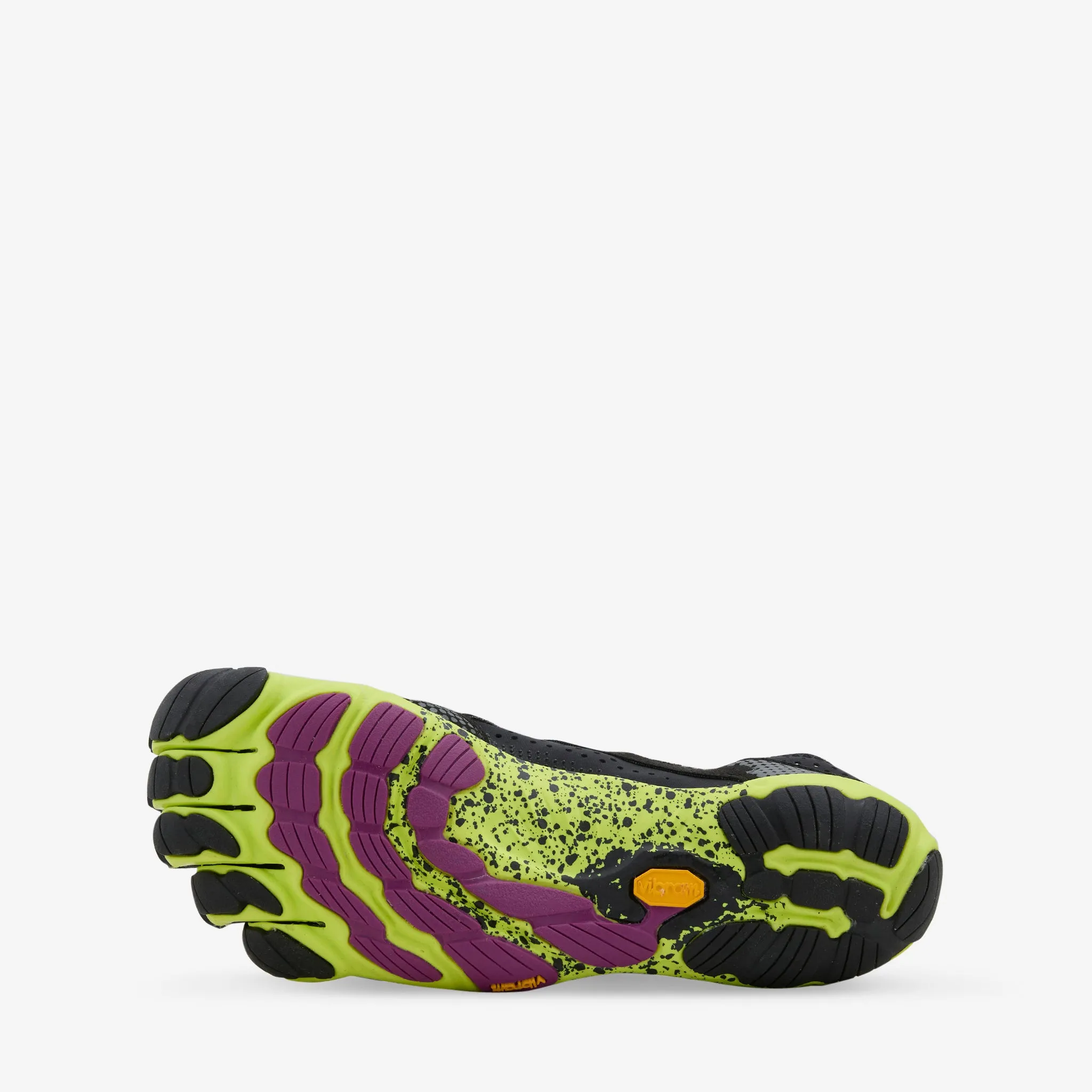 Women's V-Run Black | Purple Beach Path Padded Footbed