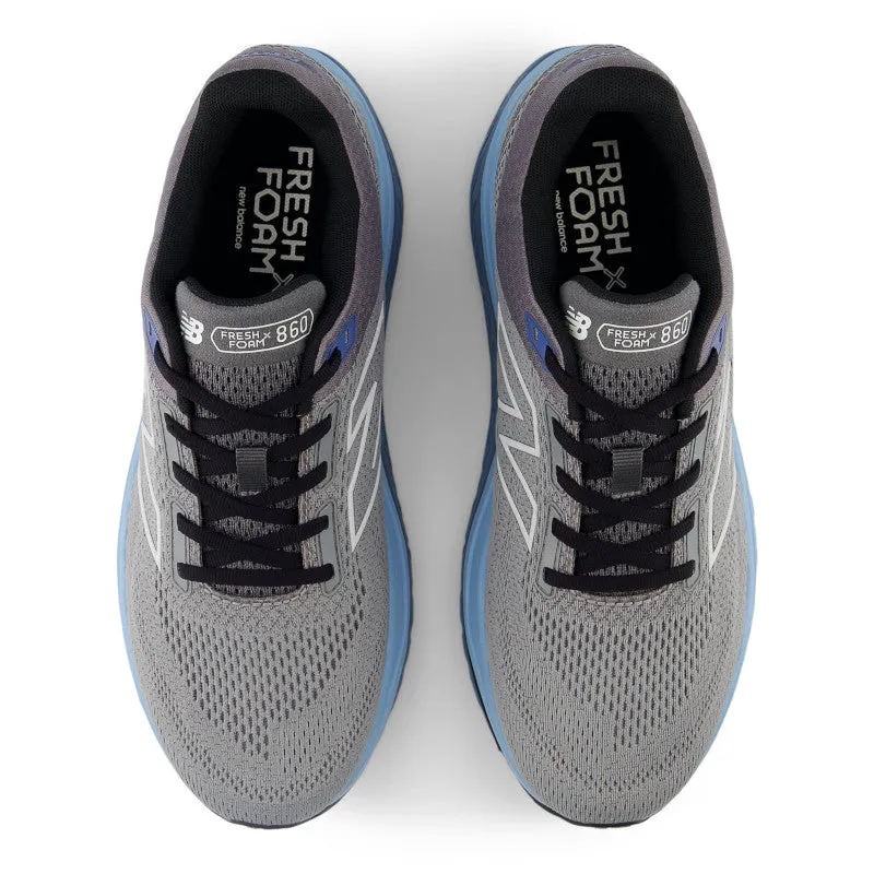 Fresh Foam X 860v14 - Slate Grey with Chrome Blue and Sea Salt - Men's Grippy Sole