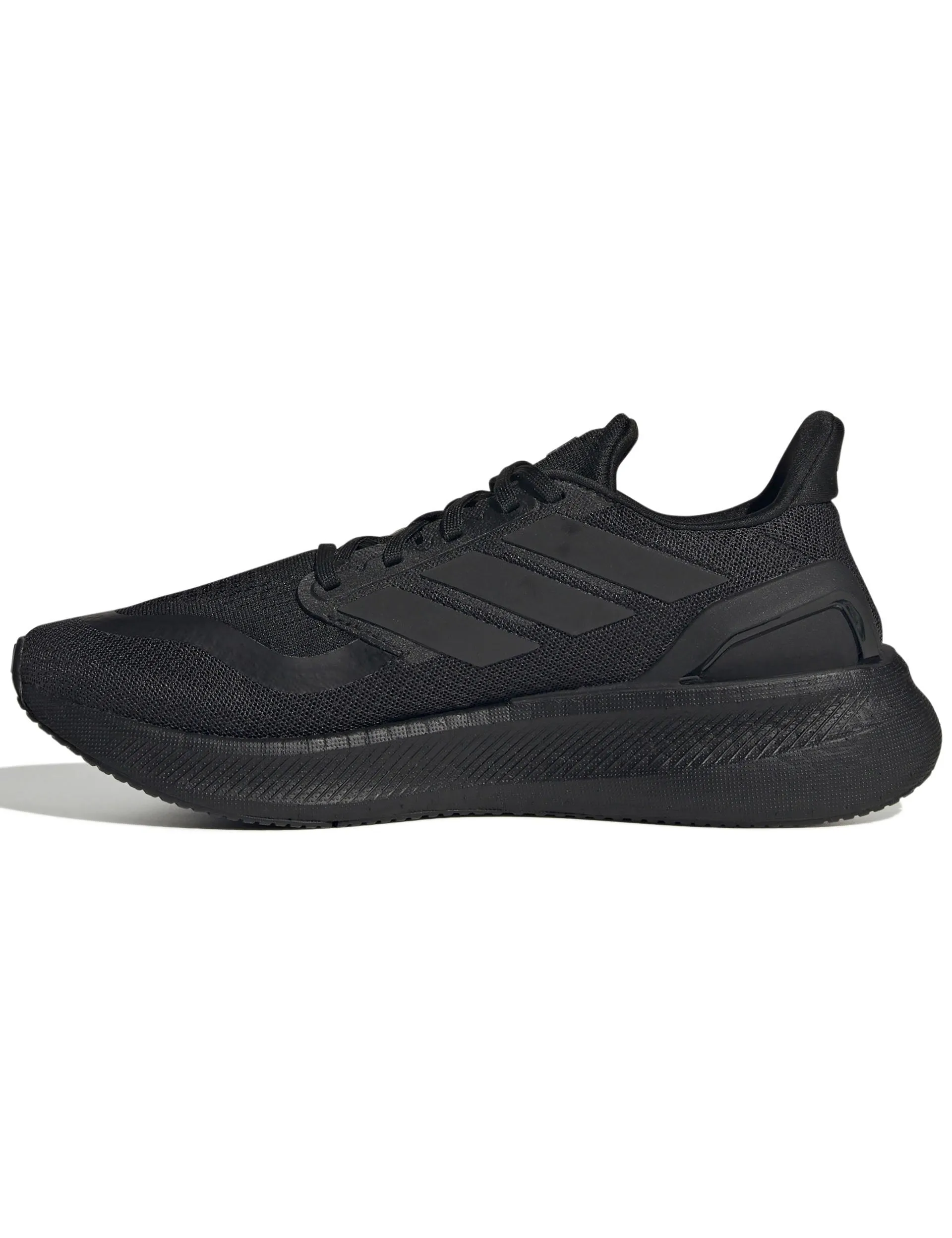 Pureboost 5 Running Shoes - Core Black ComfortCushion running in a softball field area shoes