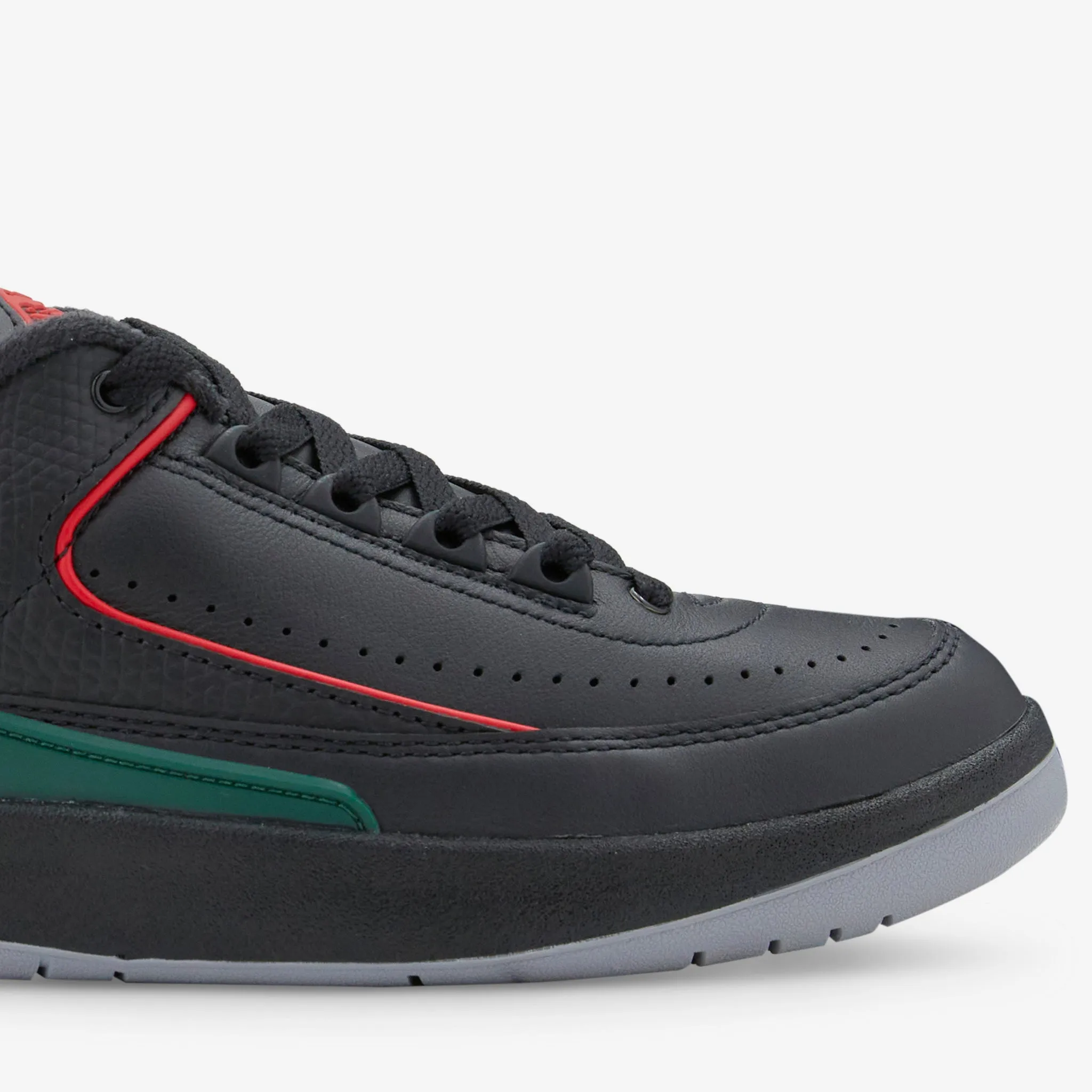 Air Jordan 2 Retro Low Black | Fire Red | Cement Grey Comfortable bend Tear Resistant
