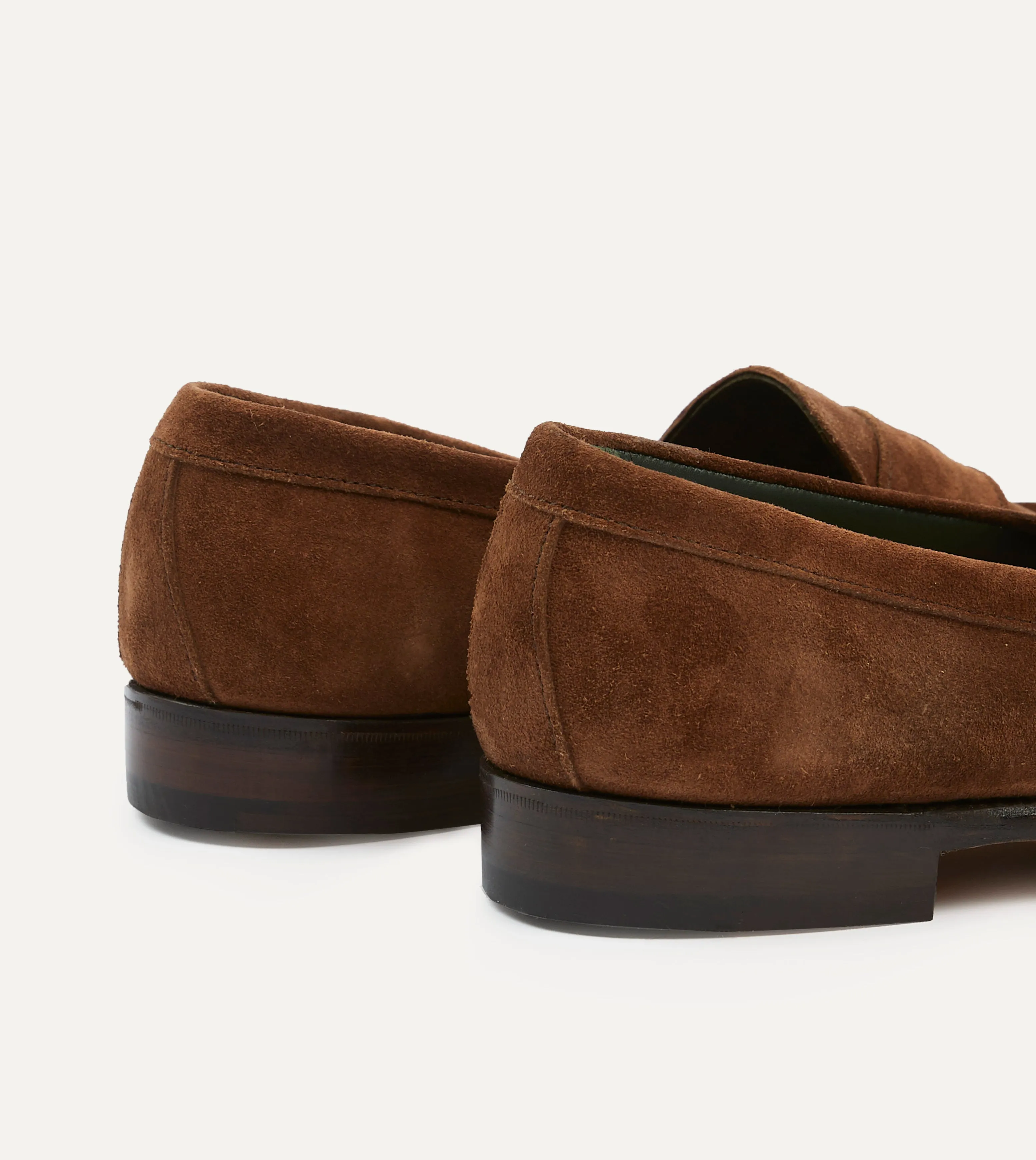 Snuff Suede Charles Mk II Goodyear Welted Penny Loafer Chic Fit