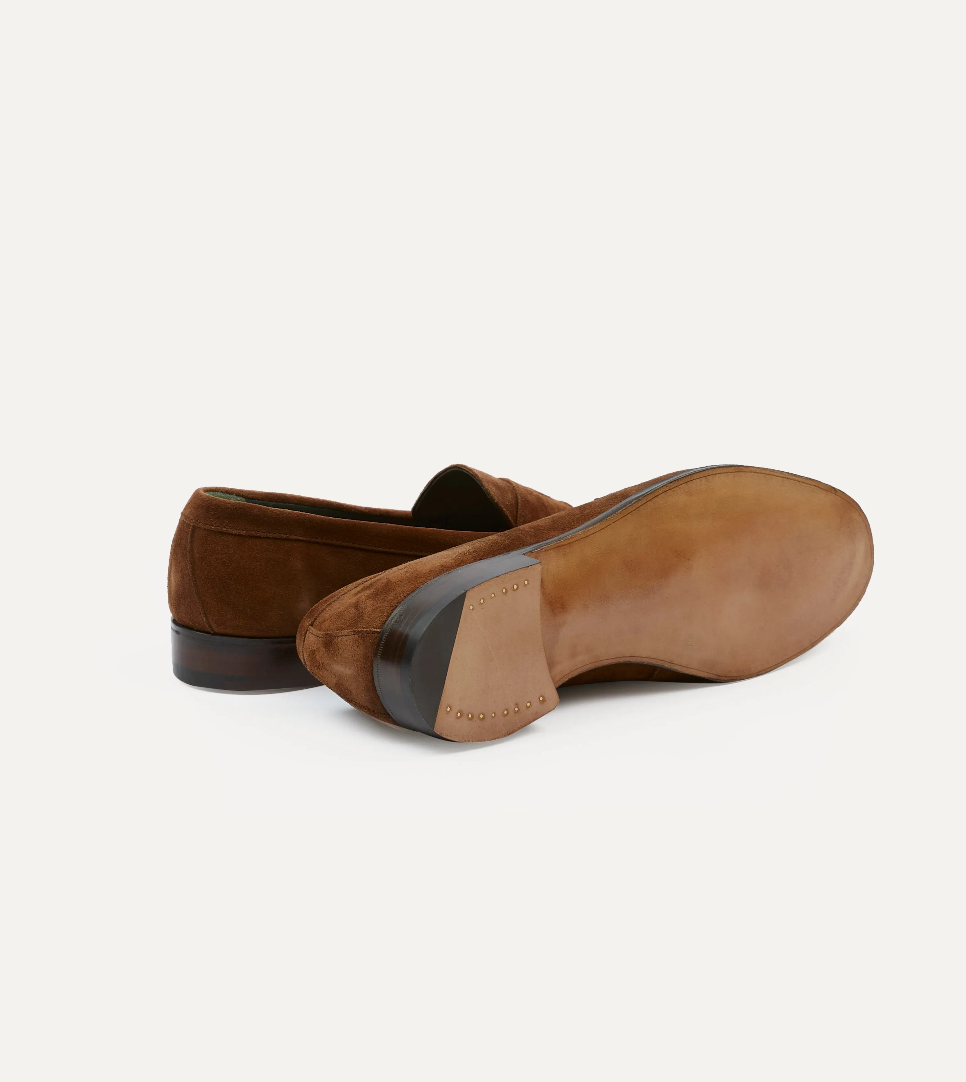 Glam shock absorption kids - style Snuff Suede Charles Mk II Goodyear Welted Penny Loafer