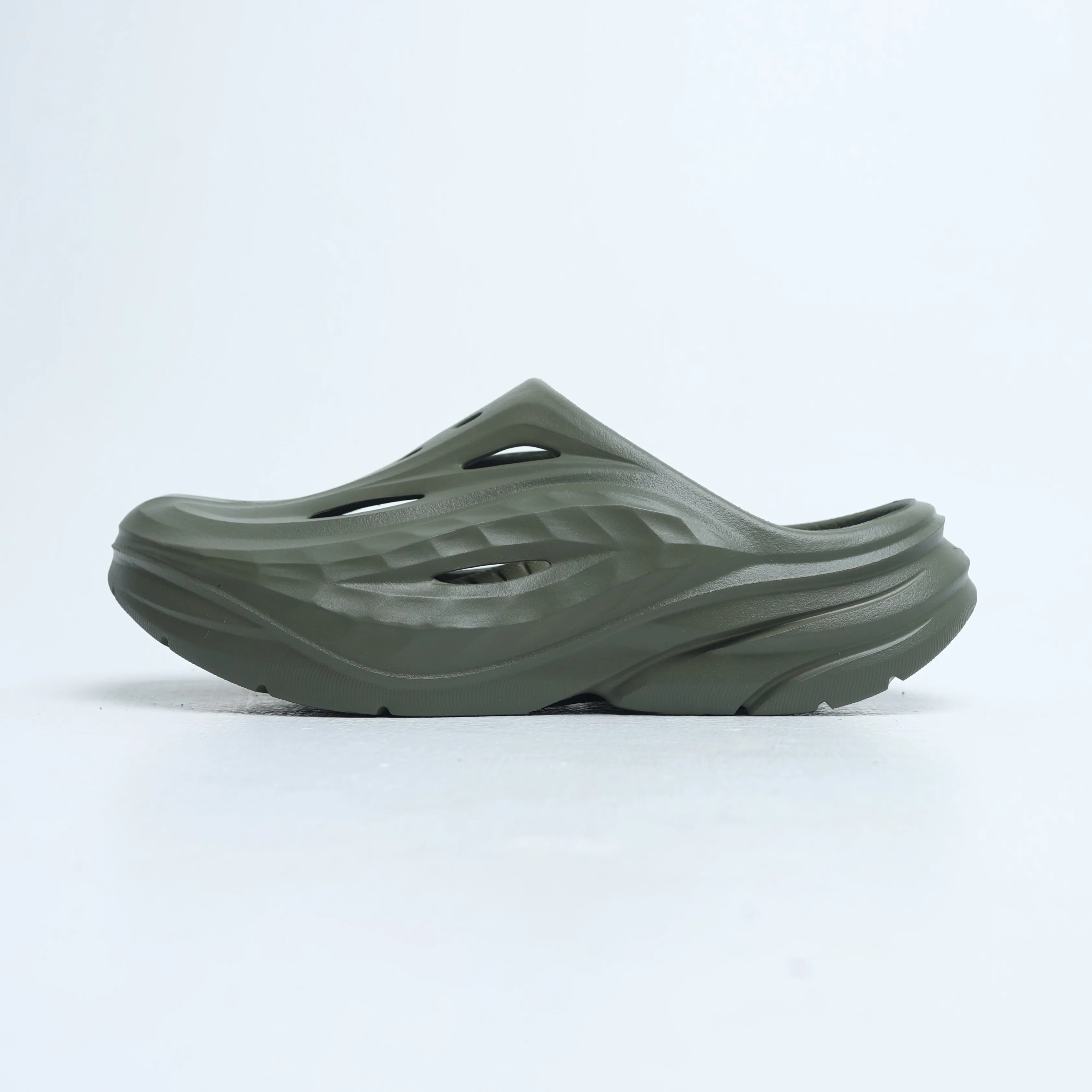 Outdoor Adventure Hoka - Men's Slides III - Olive Green