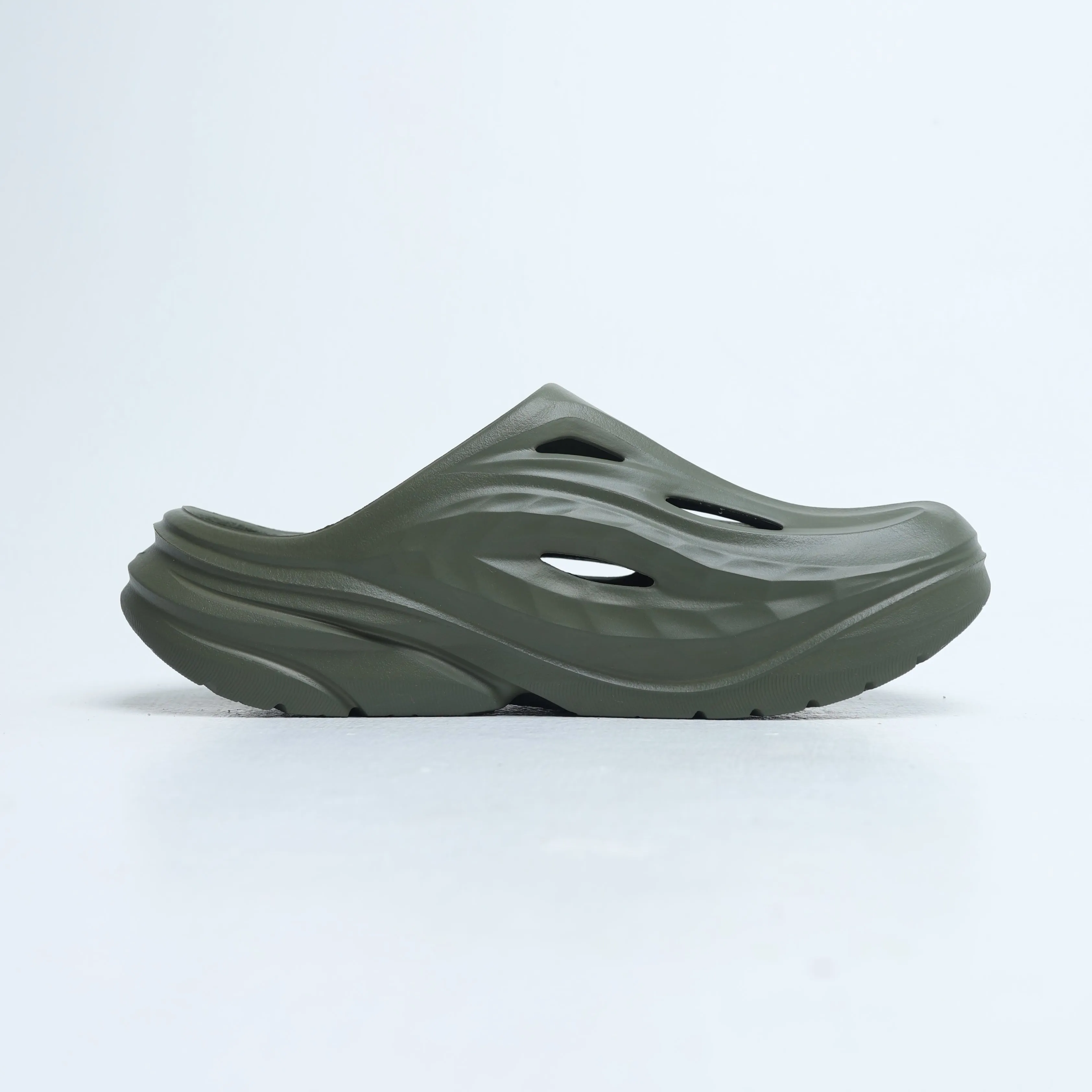 Practical Features Comfortable for trail running Hoka - Men's Slides III - Olive Green