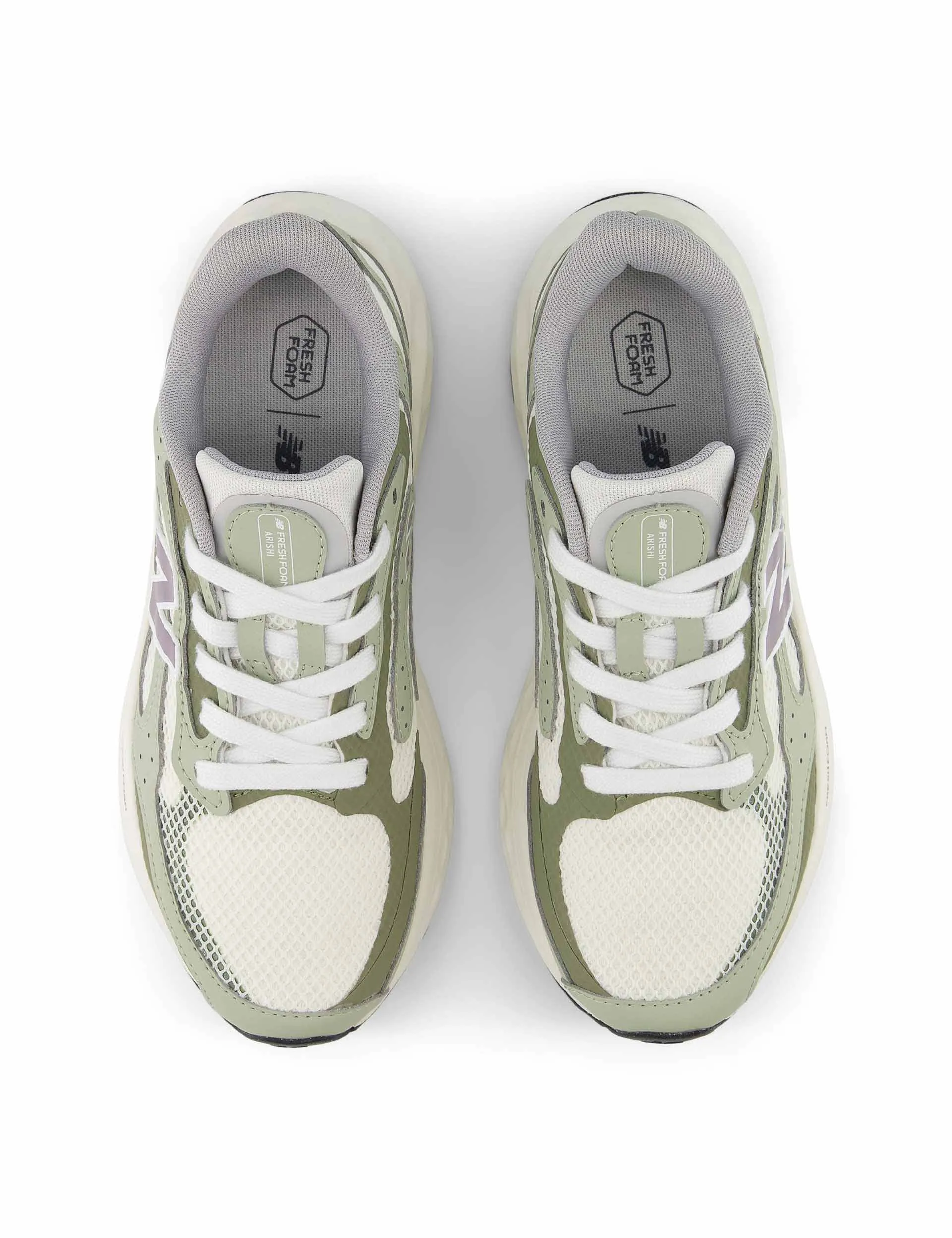 posture - correcting shoes shoe stretchers Fresh Foam Arishi v4 Tiralux Shoes - Sea Salt/Olivine/Dark Olivine
