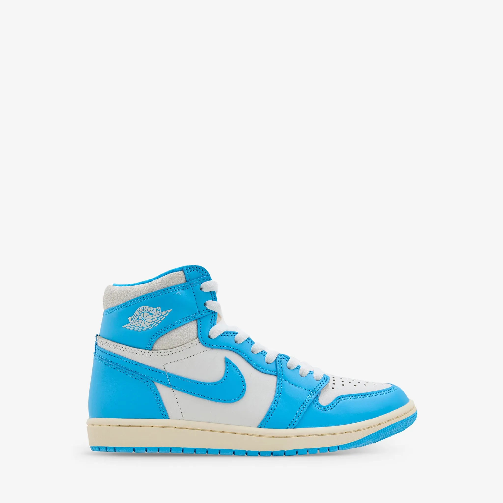 Neat Shape Grade School Air Jordan 1 Retro High OG 'UNC Reimagined' Dark Powder Blue | Dark Powder Blue | Sail