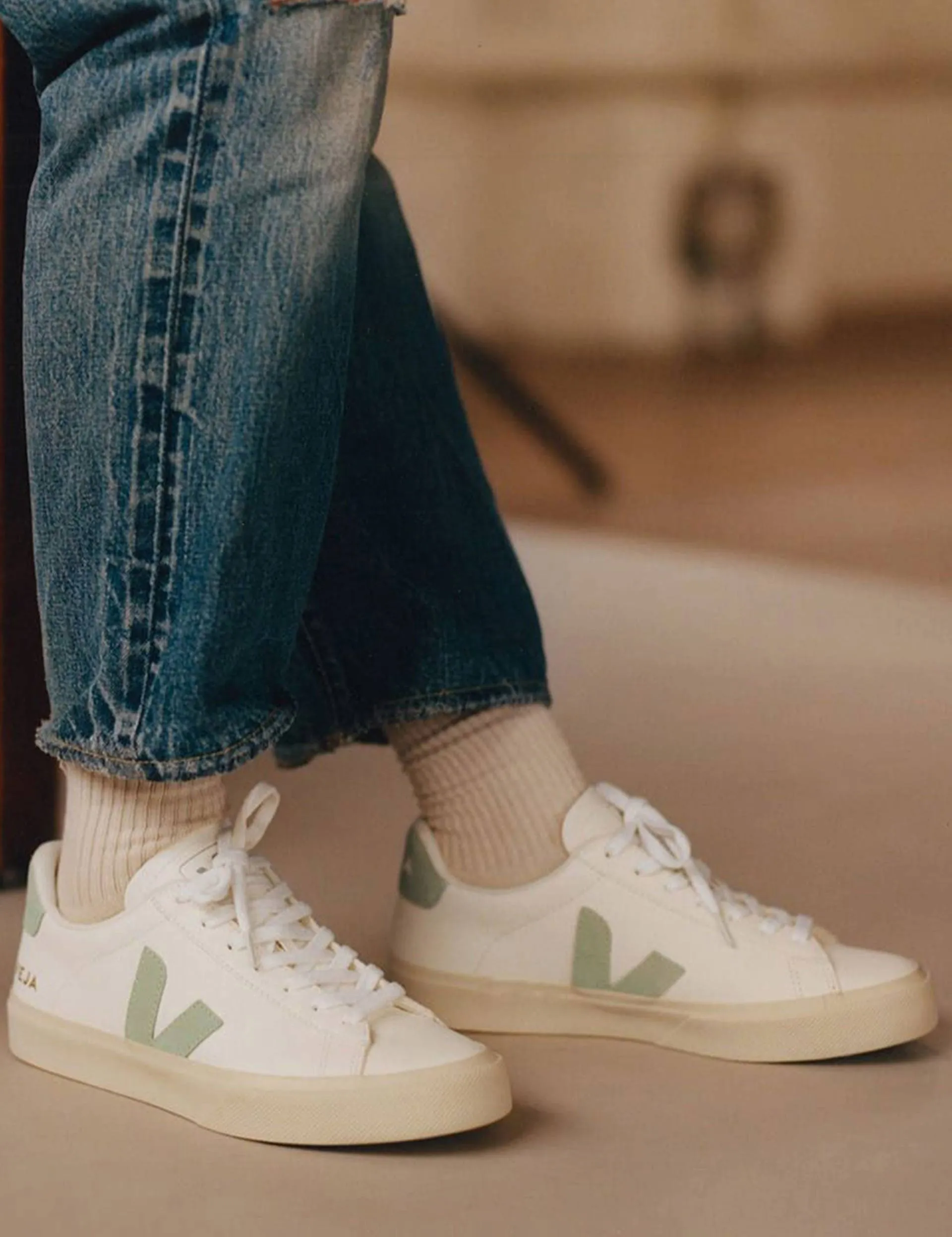 Campo Leather - White Matcha Minimal Choice Rock Hike