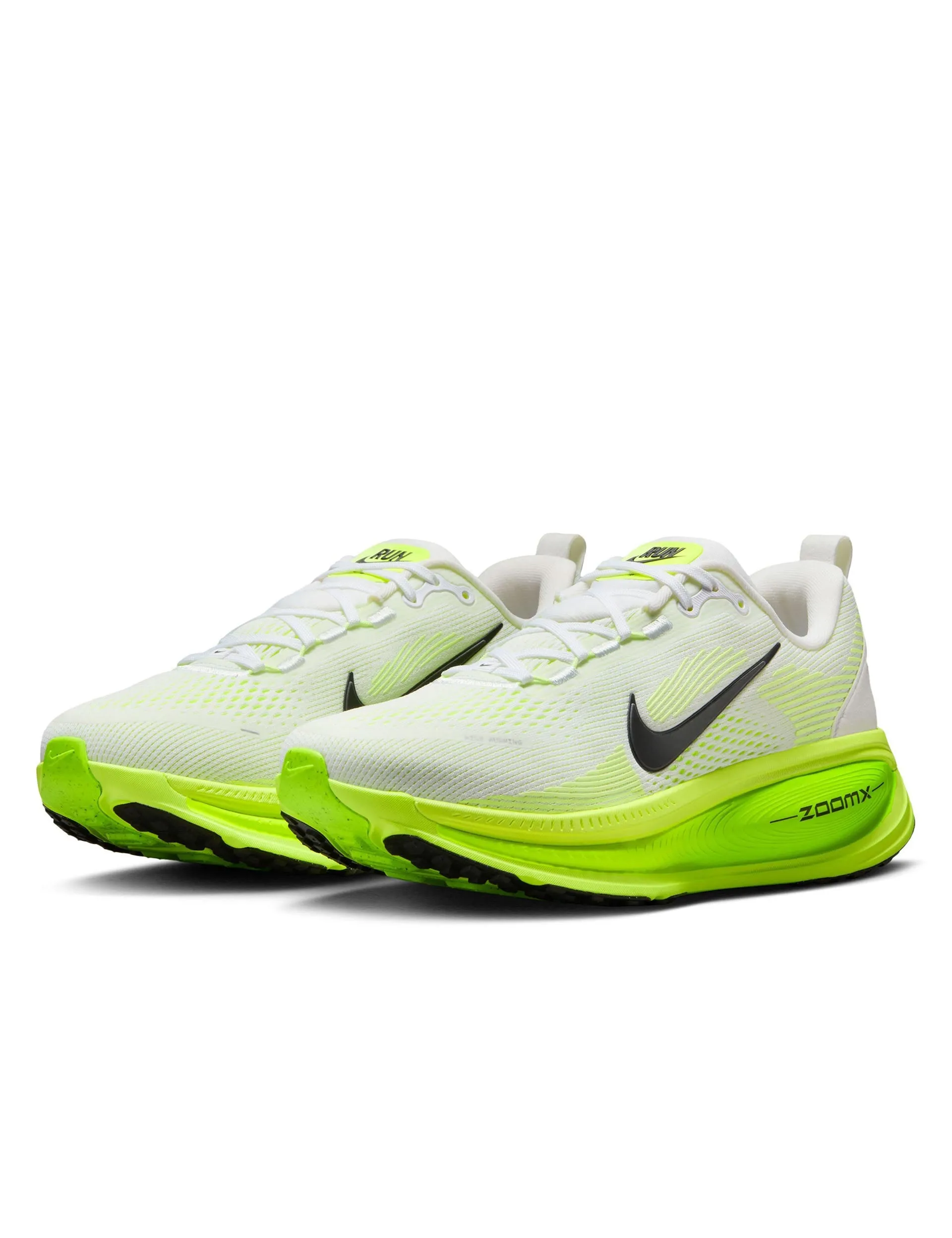 Vomero 18 Running Shoes - White/Electric Green/Volt/Black Parkour Run