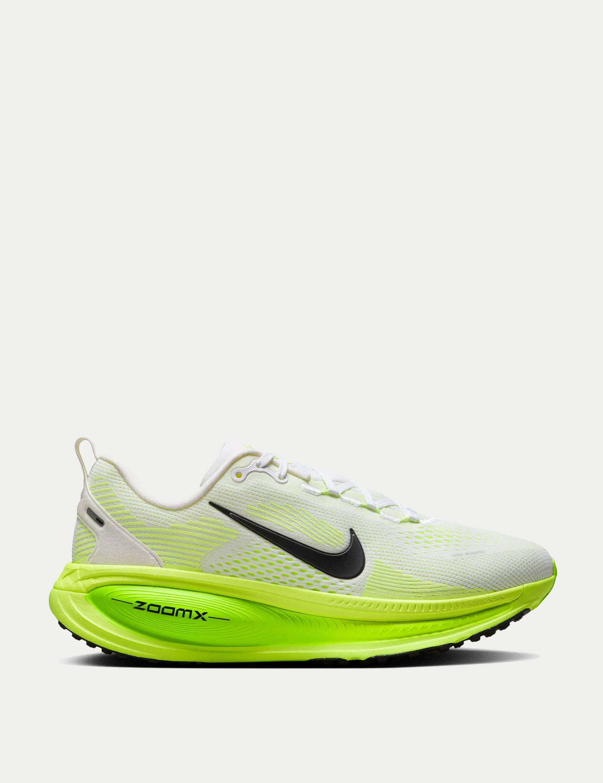 Vomero 18 Running Shoes - White/Electric Green/Volt/Black Quick Comfort Oxford Style