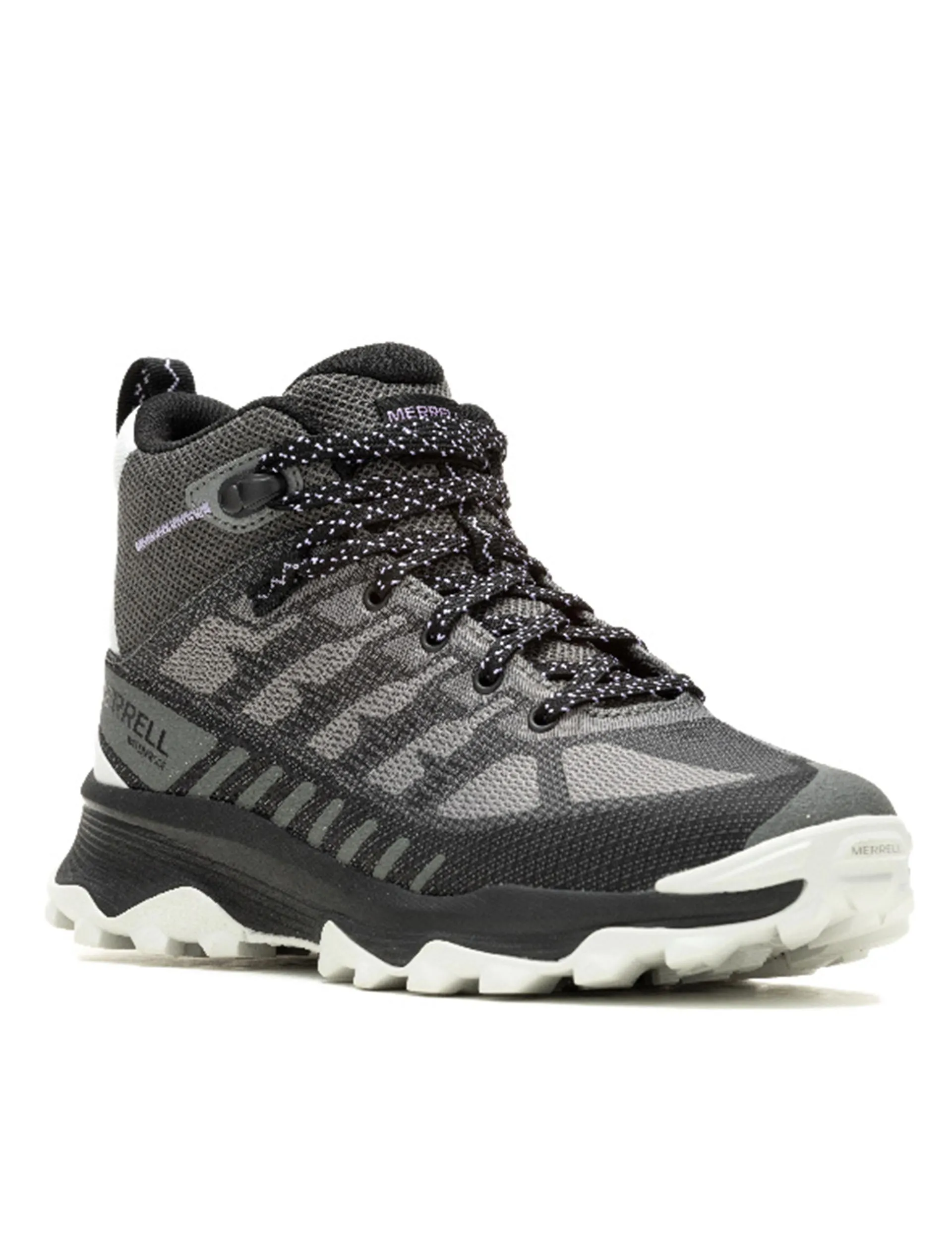 running on a clay track shoes Speed Eco Mid Waterproof - Charcoal/Orchid
