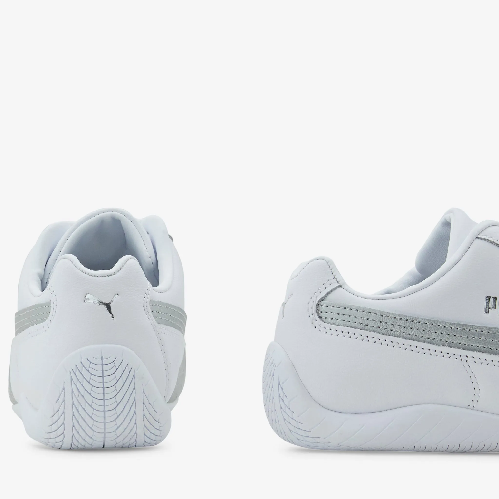 Speedcat Leather PUMA White | PUMA Silver Minimal Detail morning jog