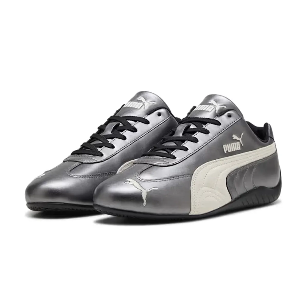 Run Free Silver Shine Speedcat Metallic 'Black'