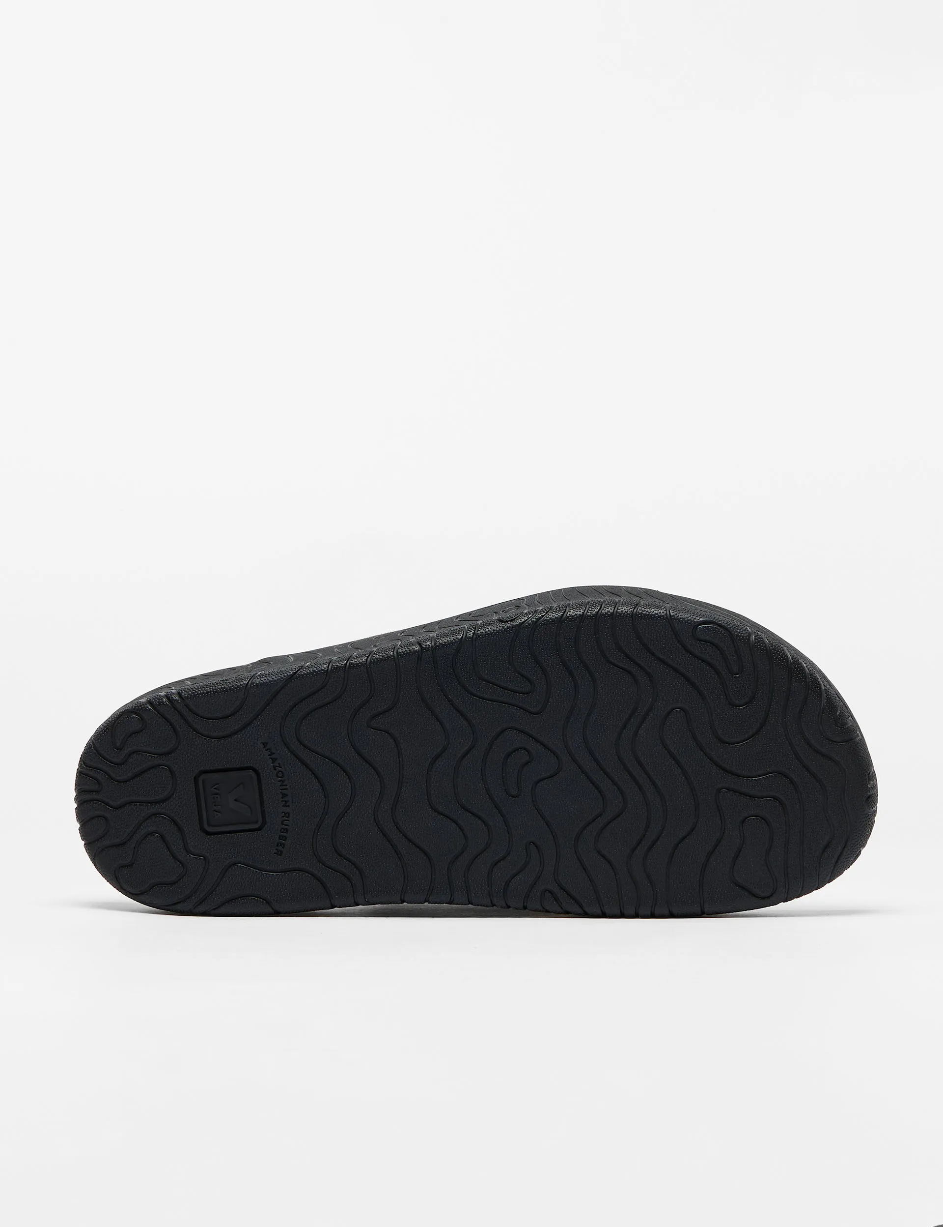 Etna Leather Sandal - Full Black Shock   Absorbing Midsole Weekend Chill