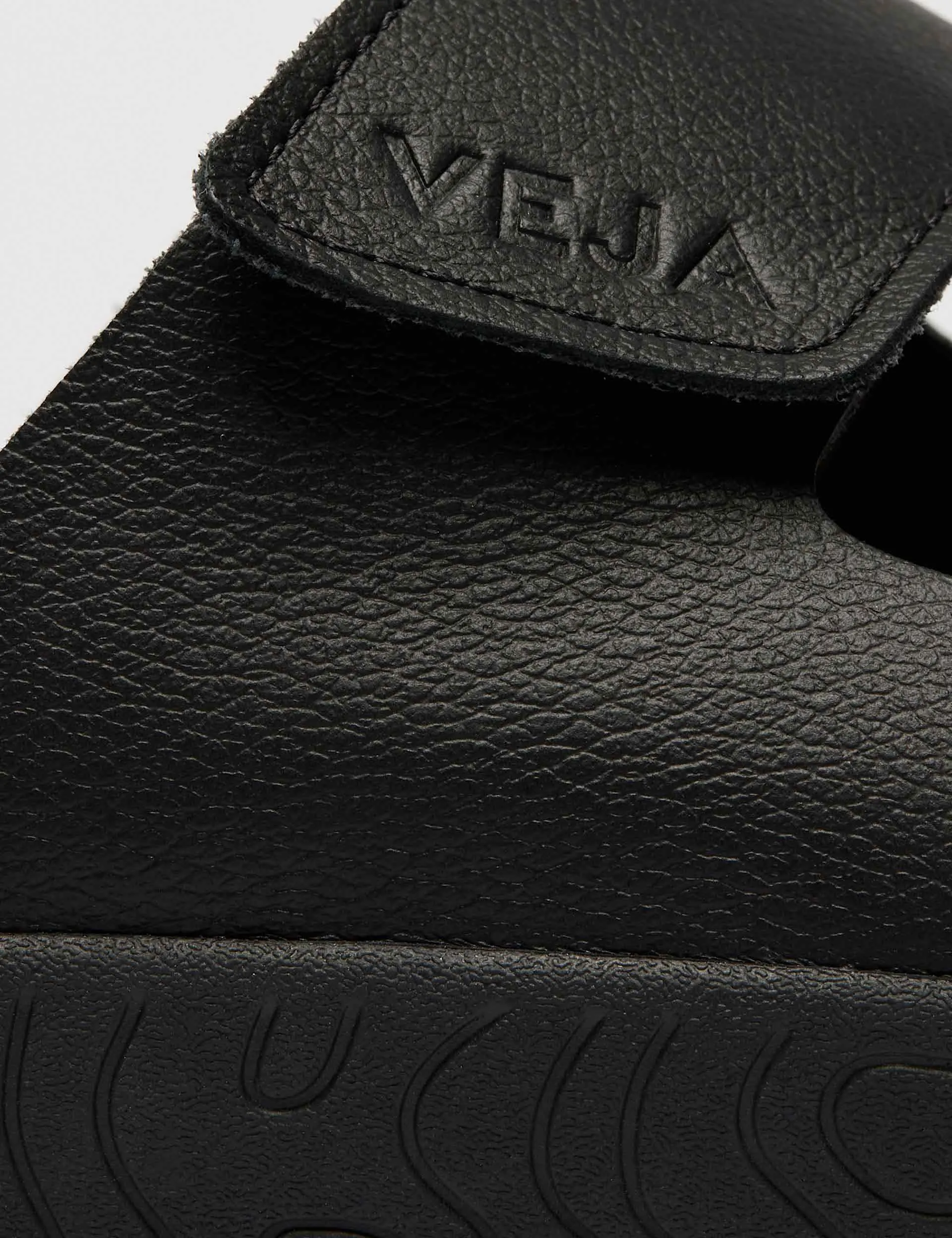 Breathable Fit Etna Leather Sandal - Full Black