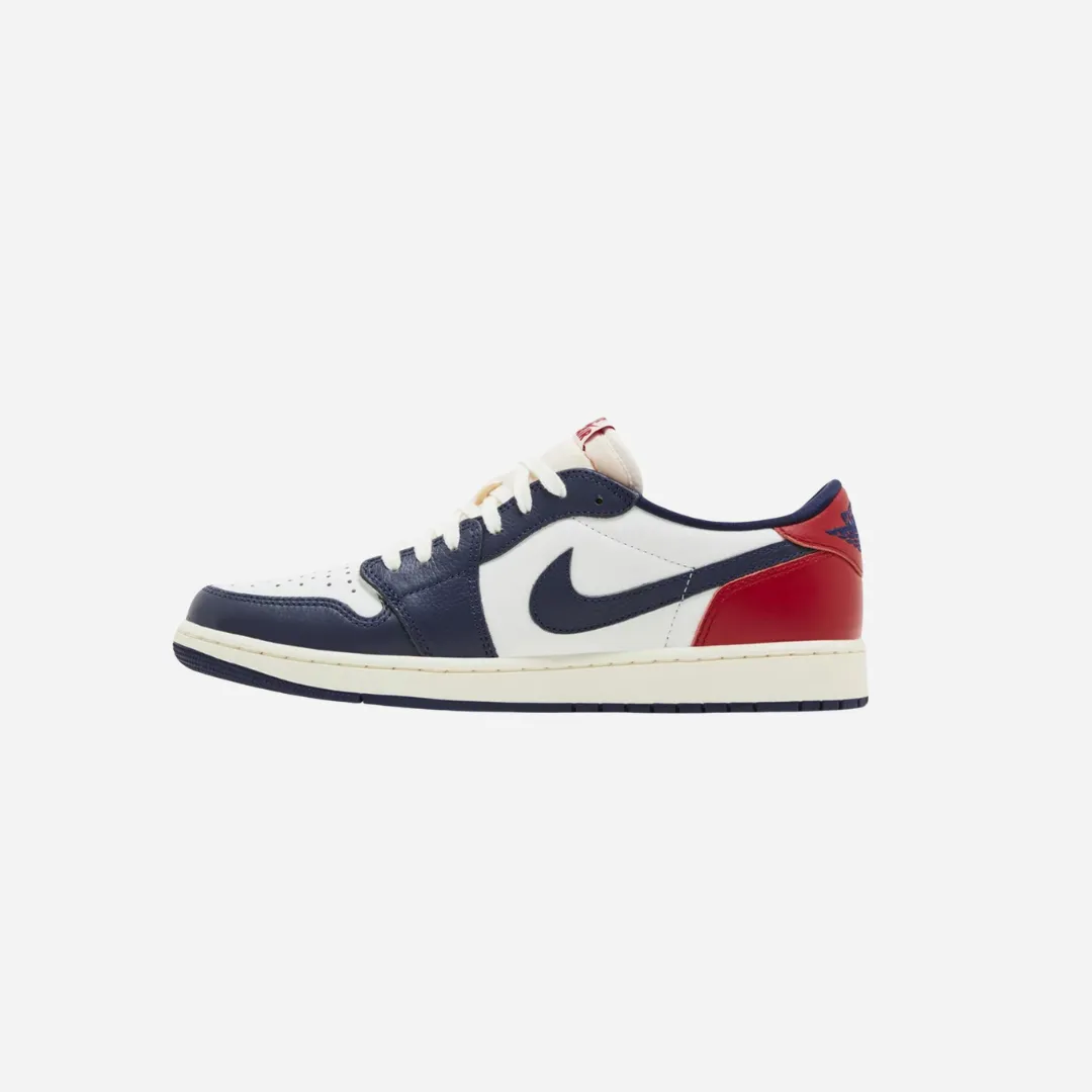 FlatSole Nike Air Jordan 1 Low OG Gym Red & Midnight Navy Howard University