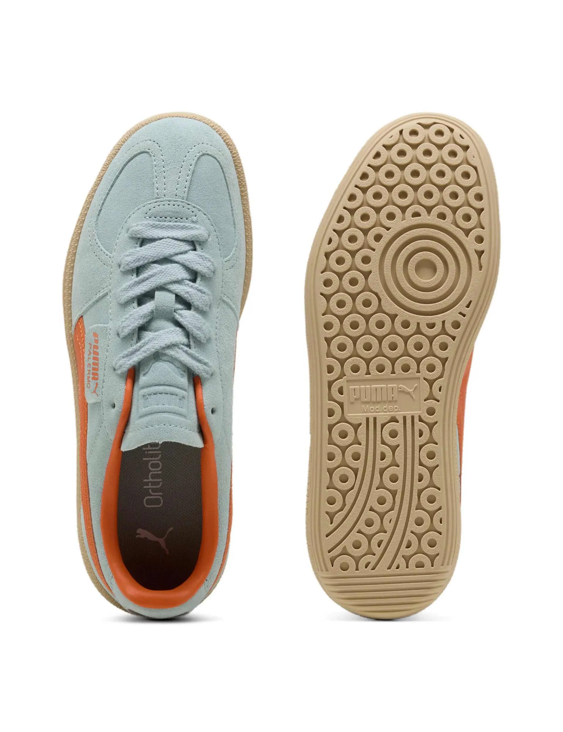 Palermo Sneakers - Modern Mint/Maple Syrup Street Use