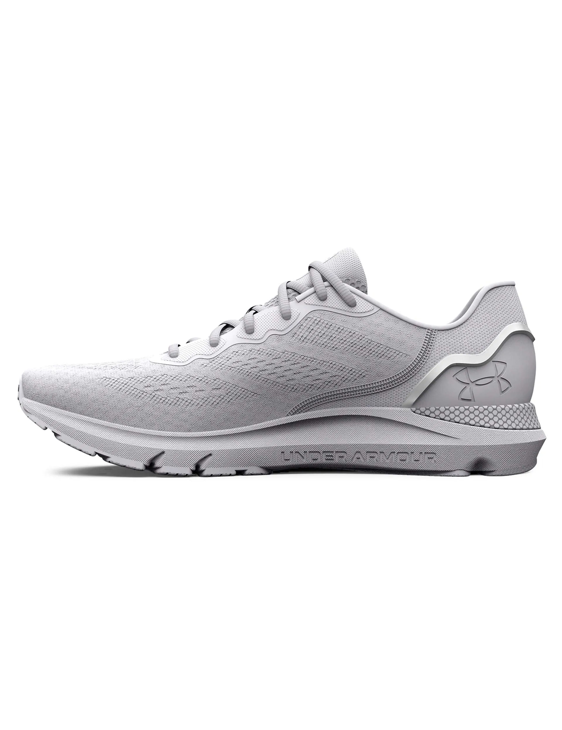 Custom - made running shoes for senior men UA HOVR Sonic 6 Running Shoes - White/Metallic Silver