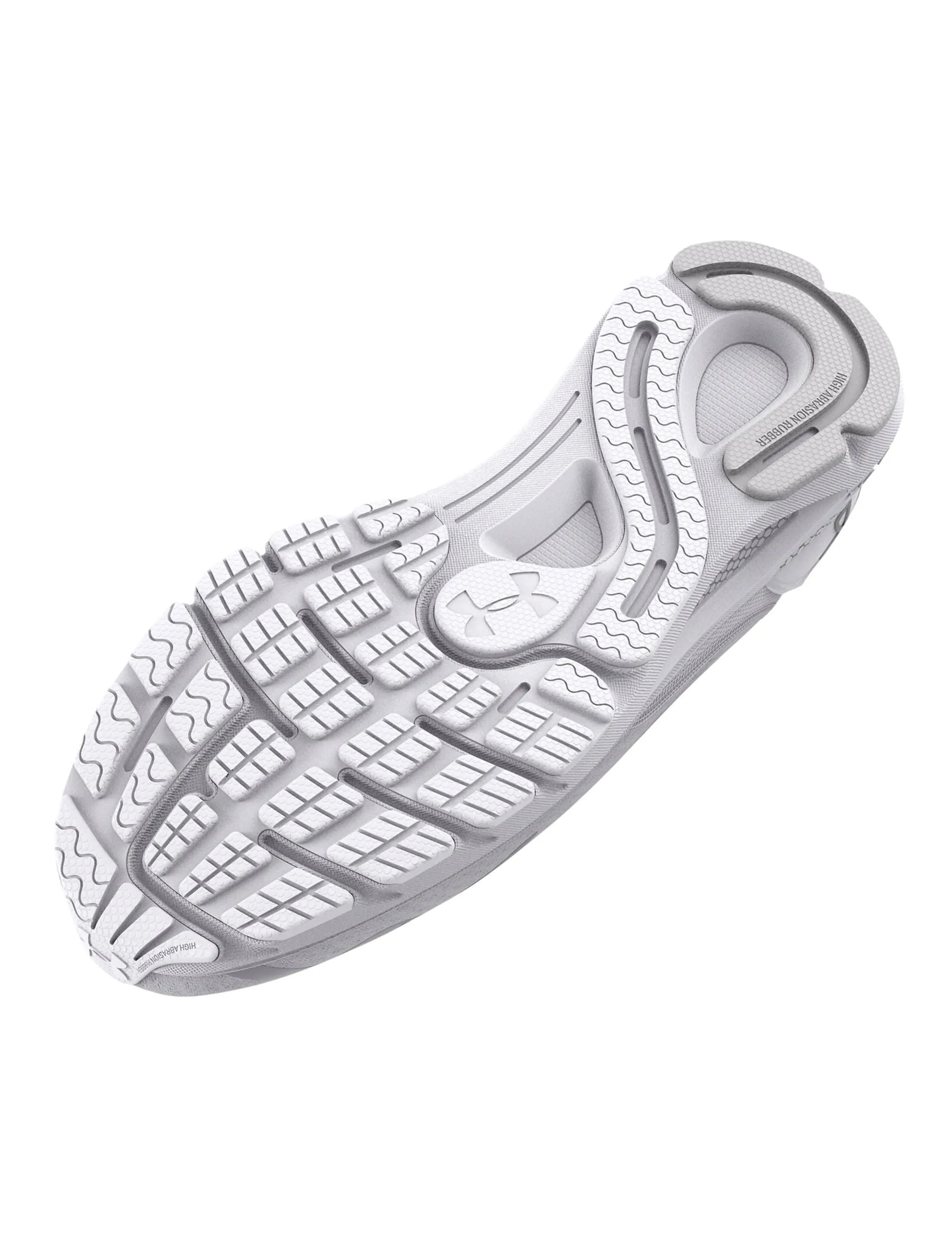 running in a baseball field area shoes UA HOVR Sonic 6 Running Shoes - White/Metallic Silver