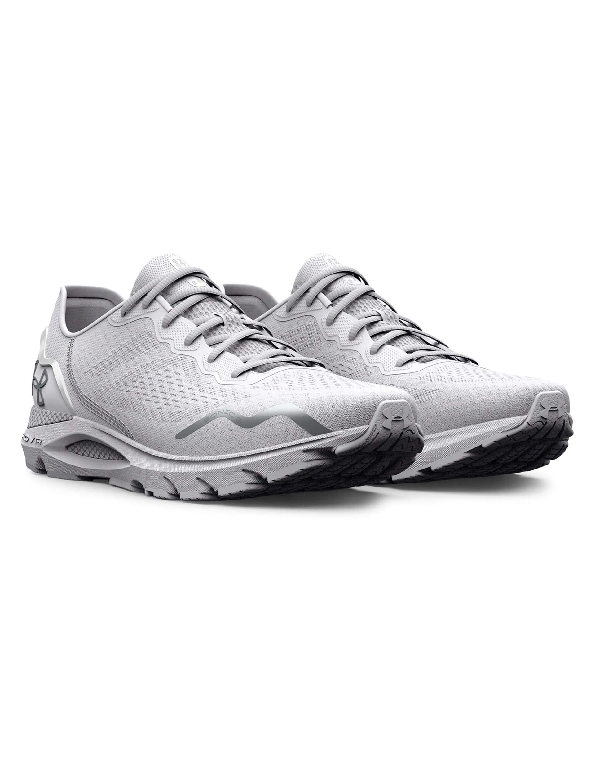 Enhanced grip sports activities UA HOVR Sonic 6 Running Shoes - White/Metallic Silver