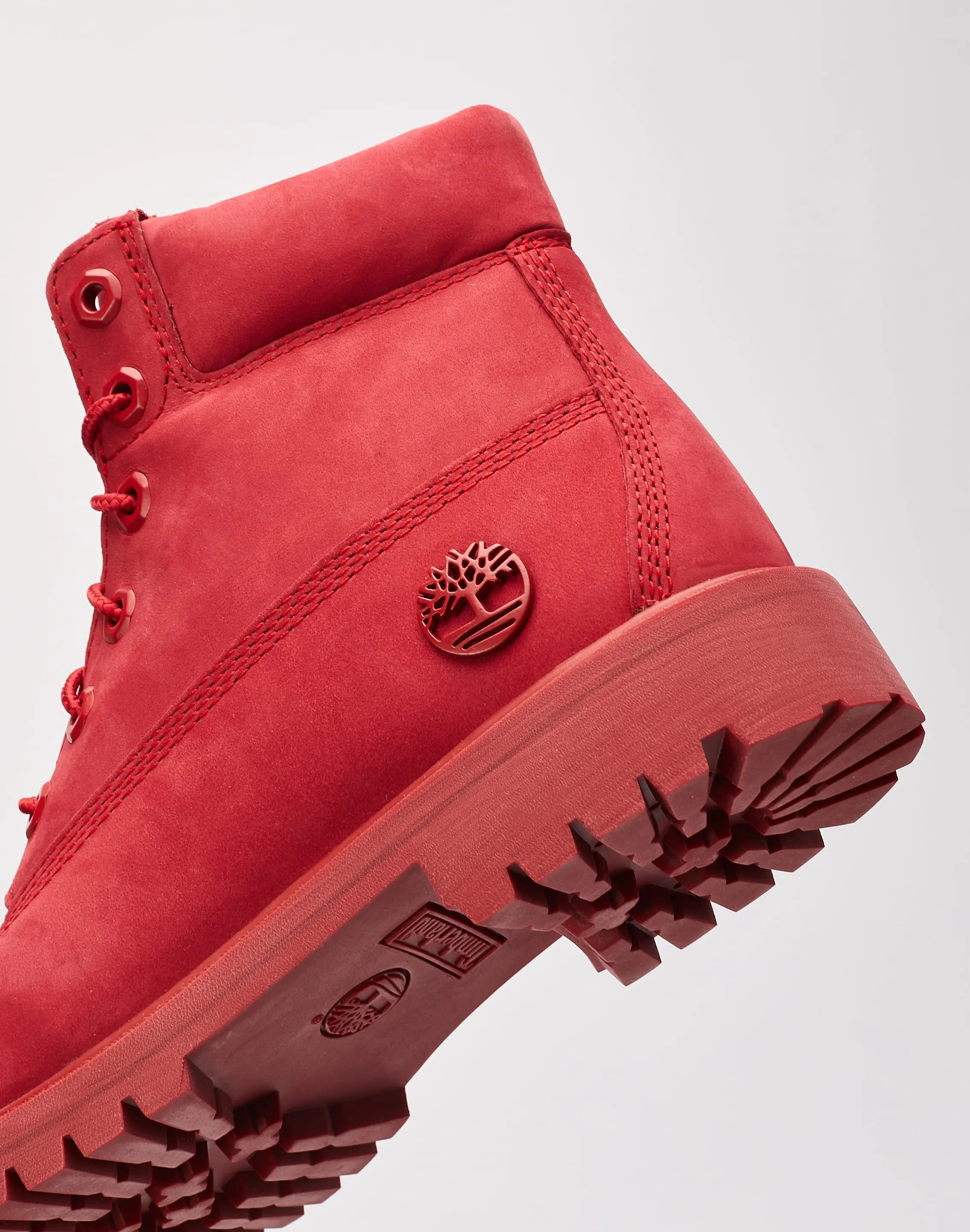 Timberland 6-Inch Premium Boots Grade-School Neutral Tones Structured Fit