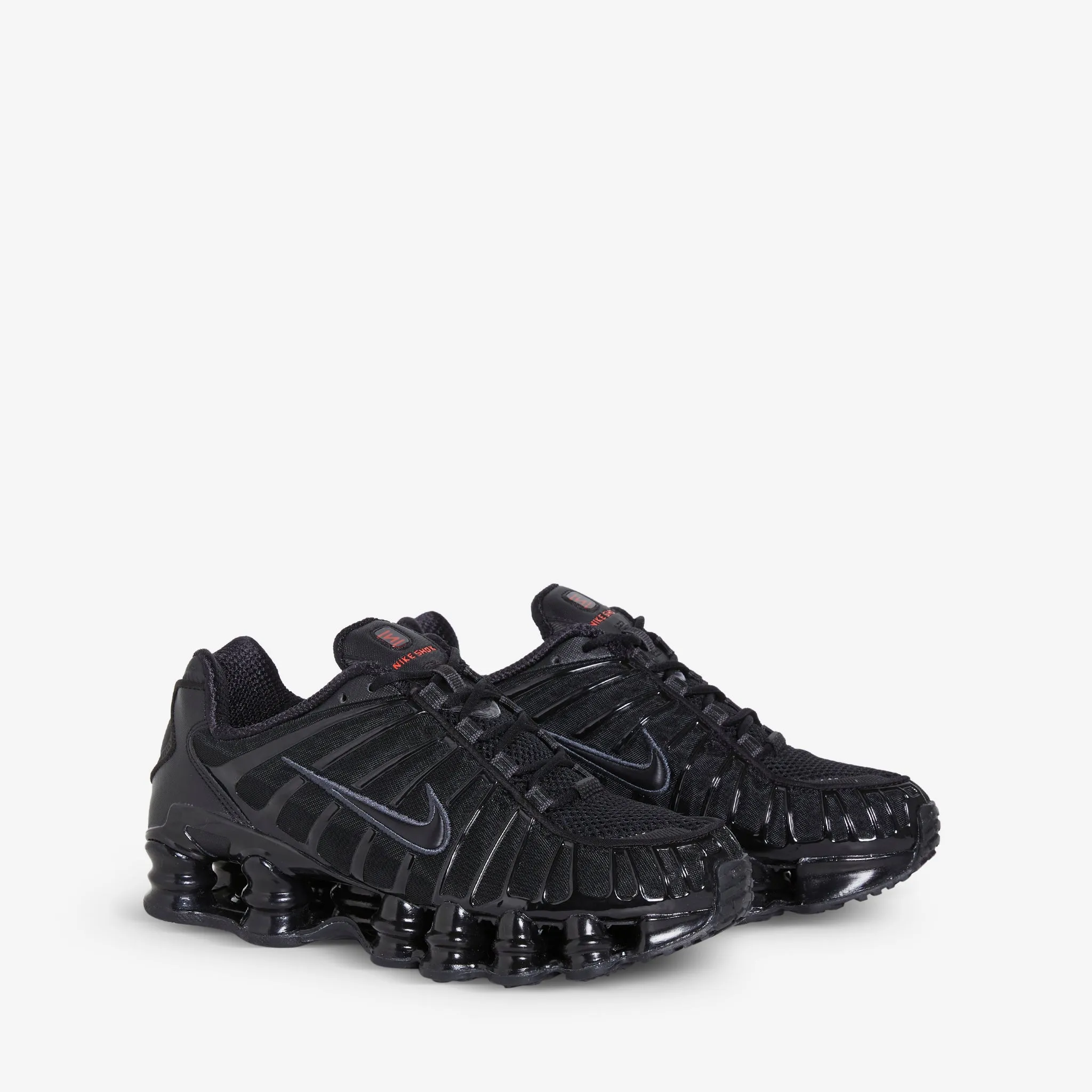 Women's Shox TL Black | Black | MTLC Hematite | Max Orange Balanced Style Urban Minimal