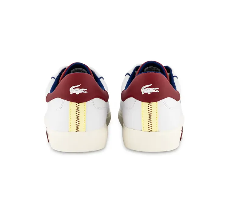 Durable outsole Pastel tone Men's Lacoste Powercourt 2.0 222 1 (White/Red)
