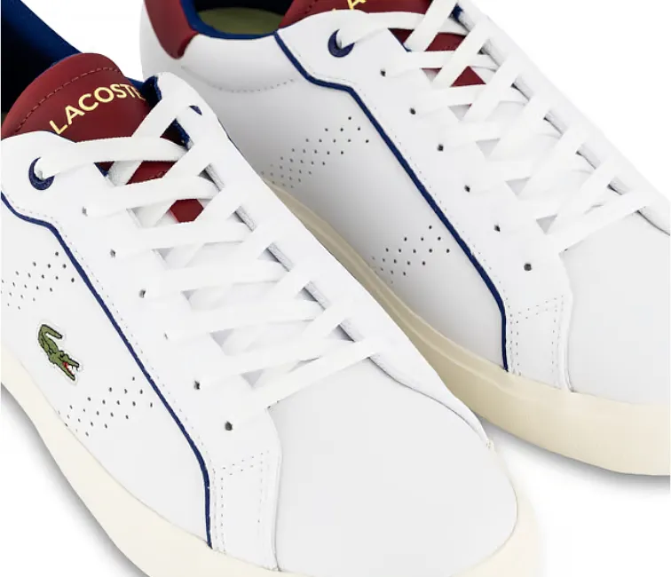 Flower Path City Look Men's Lacoste Powercourt 2.0 222 1 (White/Red)