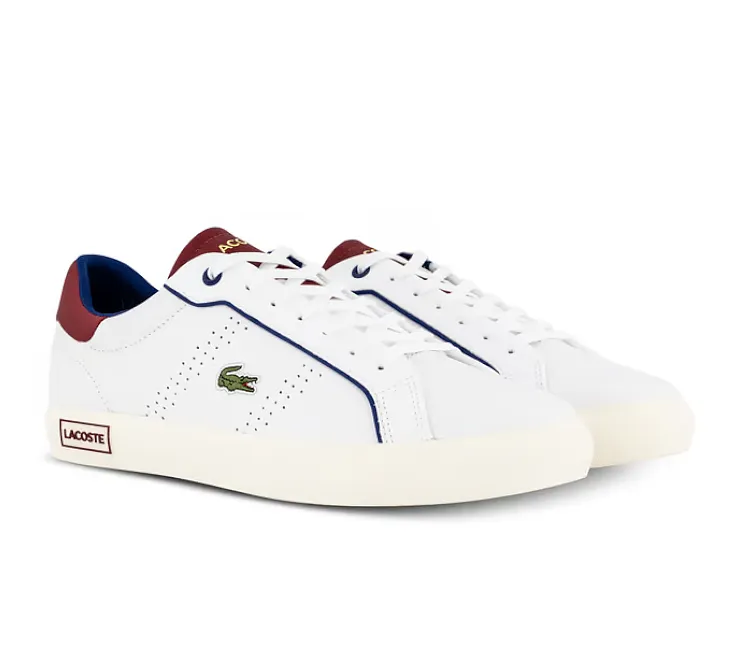 Men's Lacoste Powercourt 2.0 222 1 (White/Red) Easy on