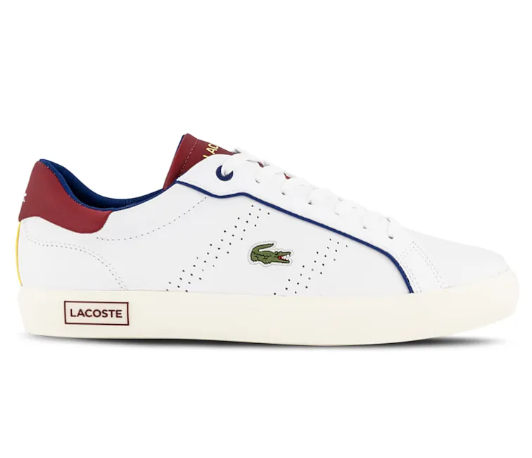 Harbor Walk Comfort Zone Men's Lacoste Powercourt 2.0 222 1 (White/Red)