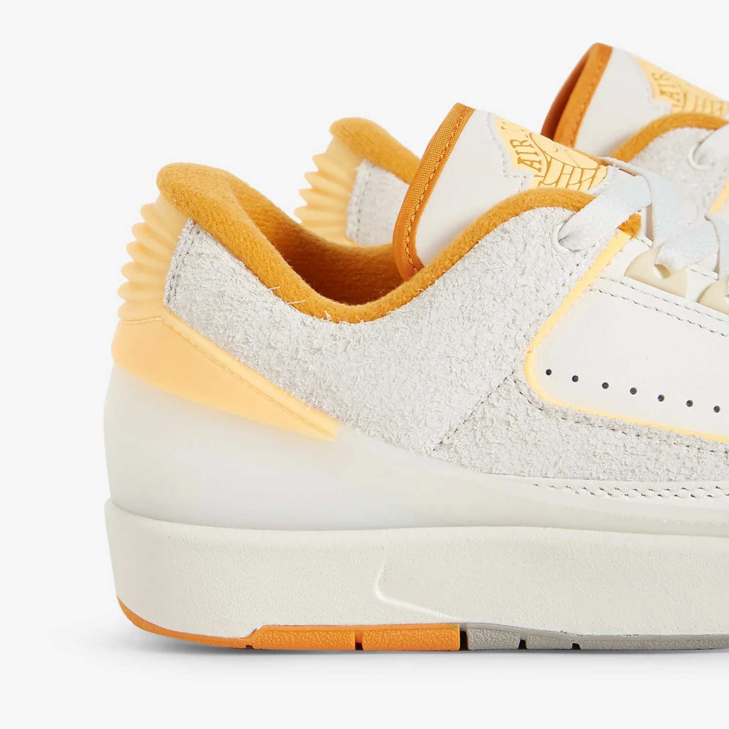 Light Layers Synthetic   material Air Jordan 2 Retro Low Sail | Melon Tint | Light Curry | Cobblestone
